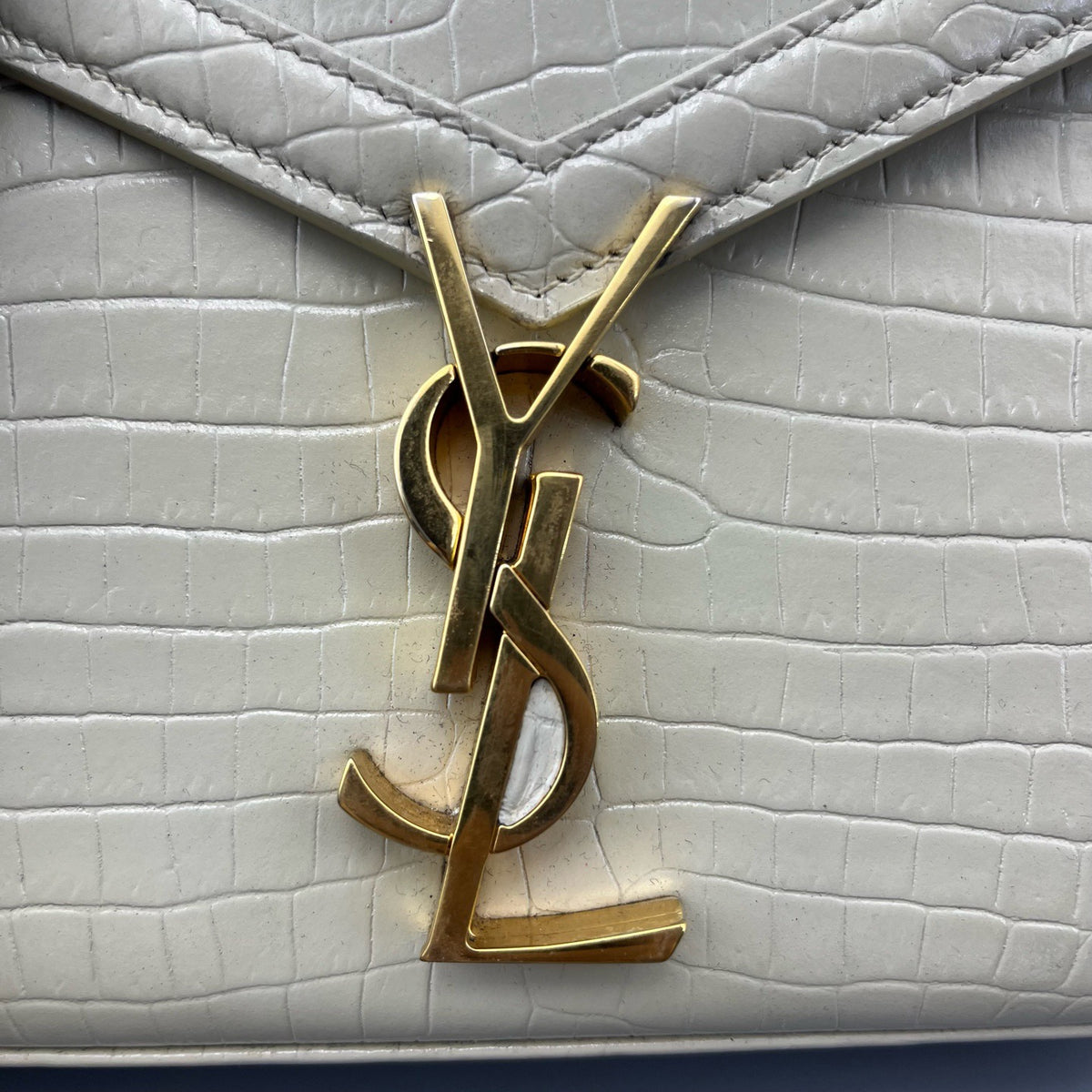Saint Laurent - Cassandra - Leather - White - (small)