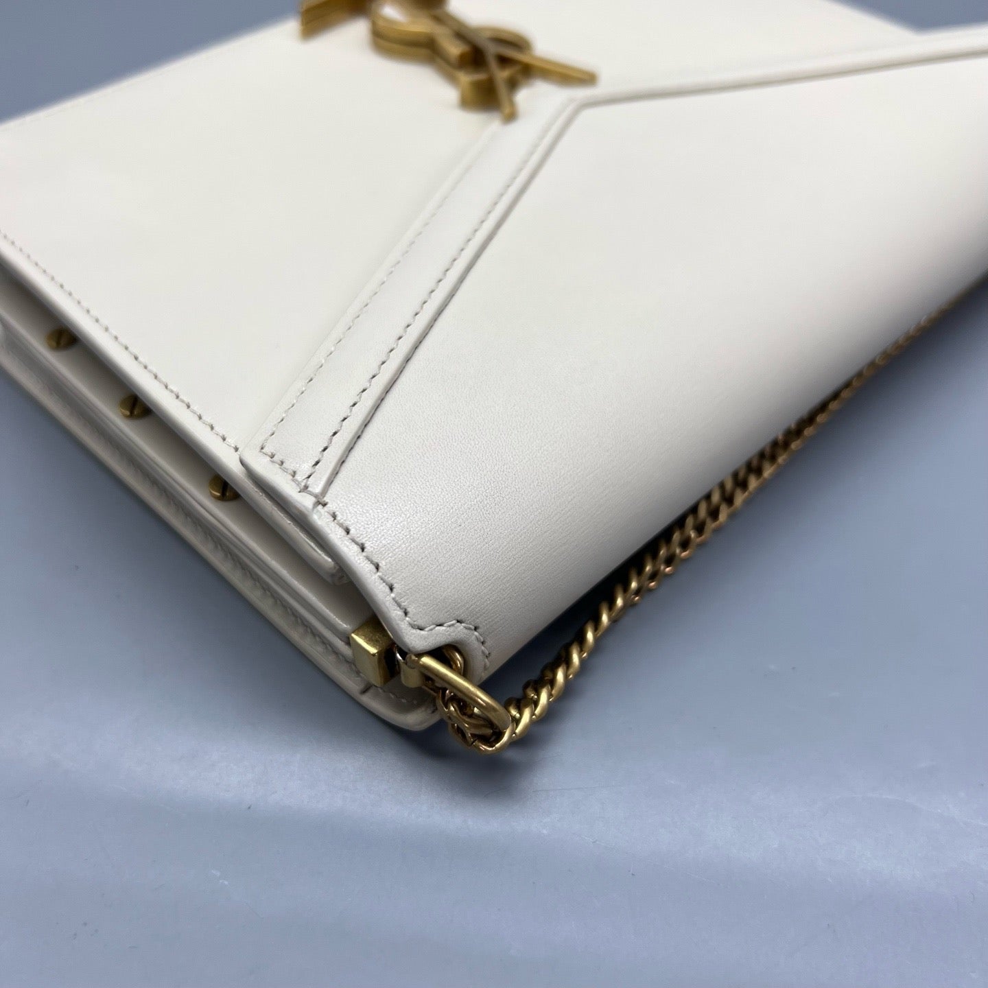 Saint Laurent - Cassandra - Leather - White - (small)