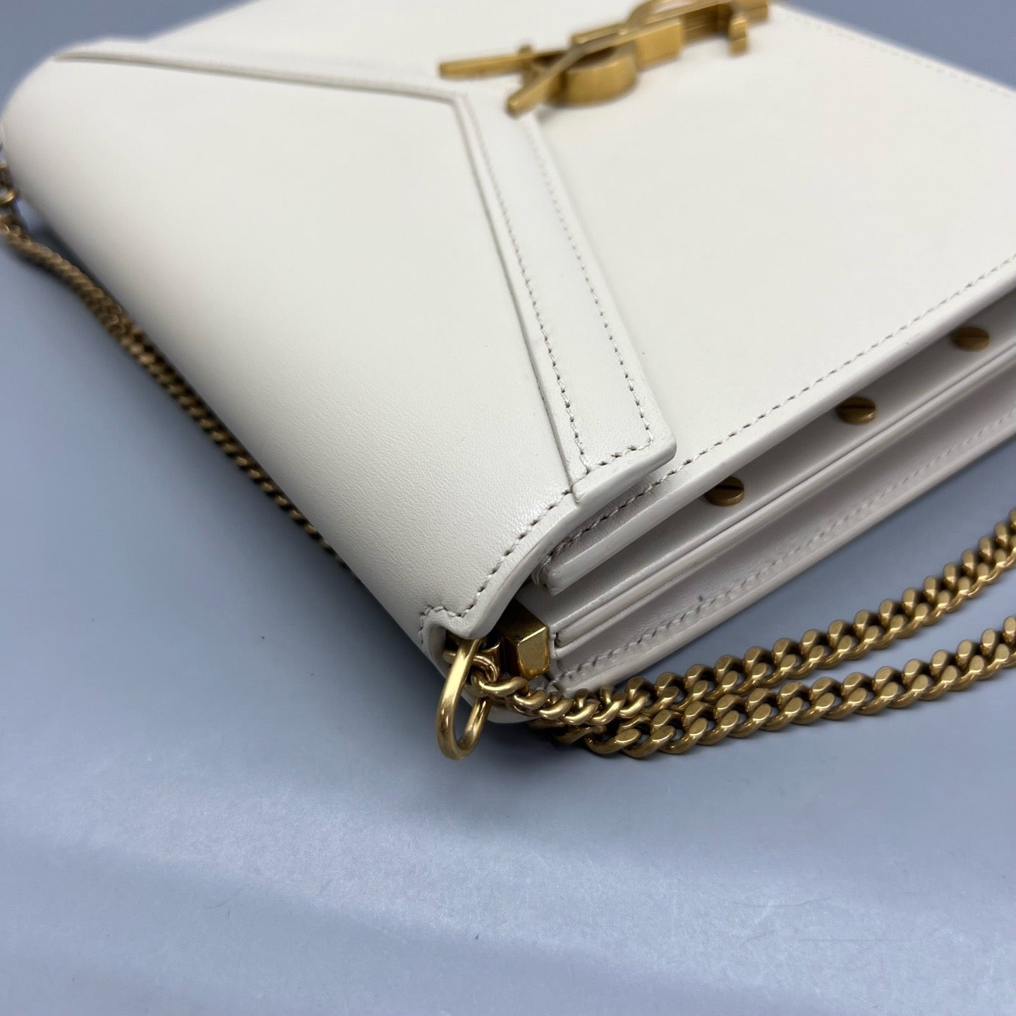 Saint Laurent - Cassandra - Leather - White - (small)