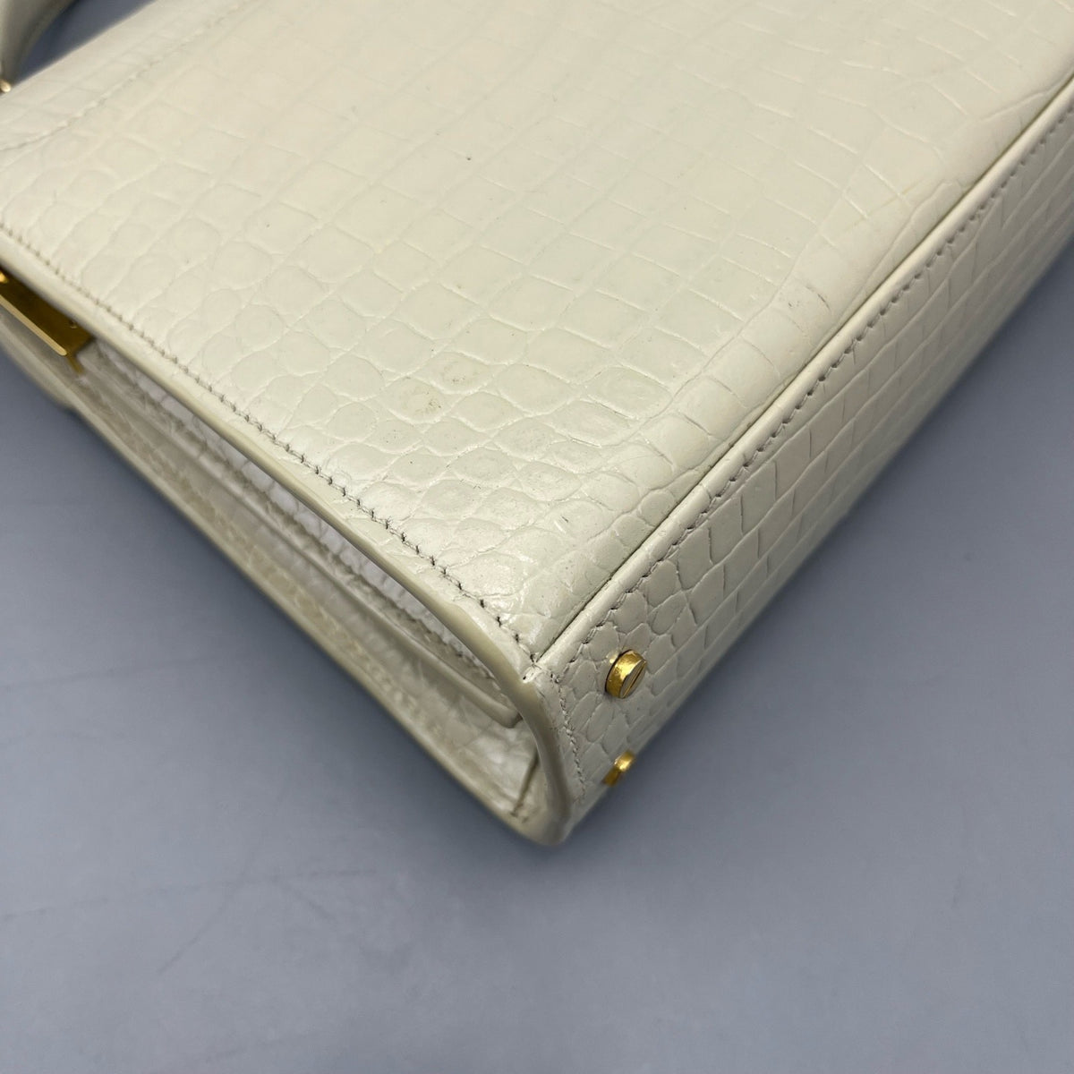 Saint Laurent - Cassandra - Leather - White - (small)