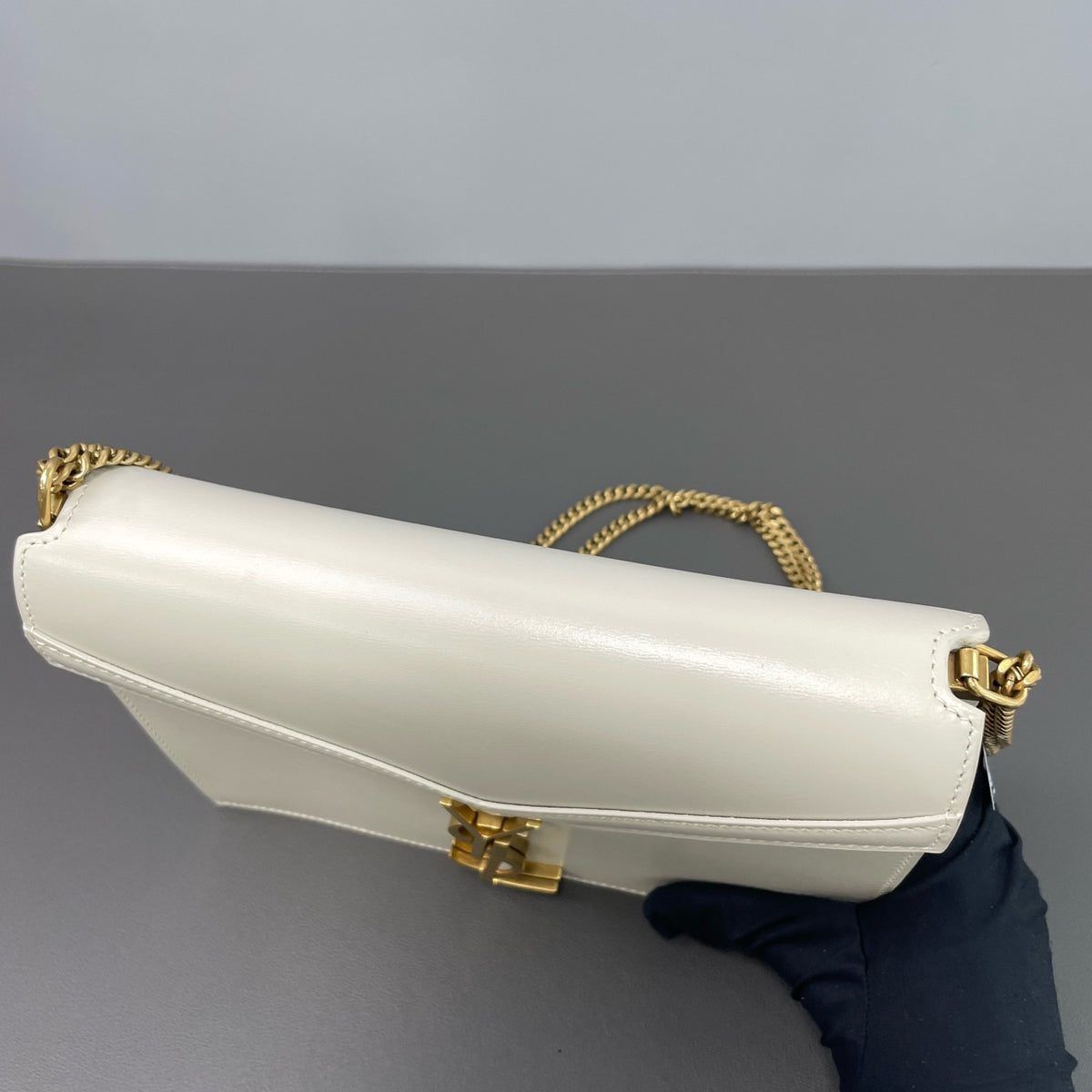 Saint Laurent - Cassandra - Leather - White - (small)
