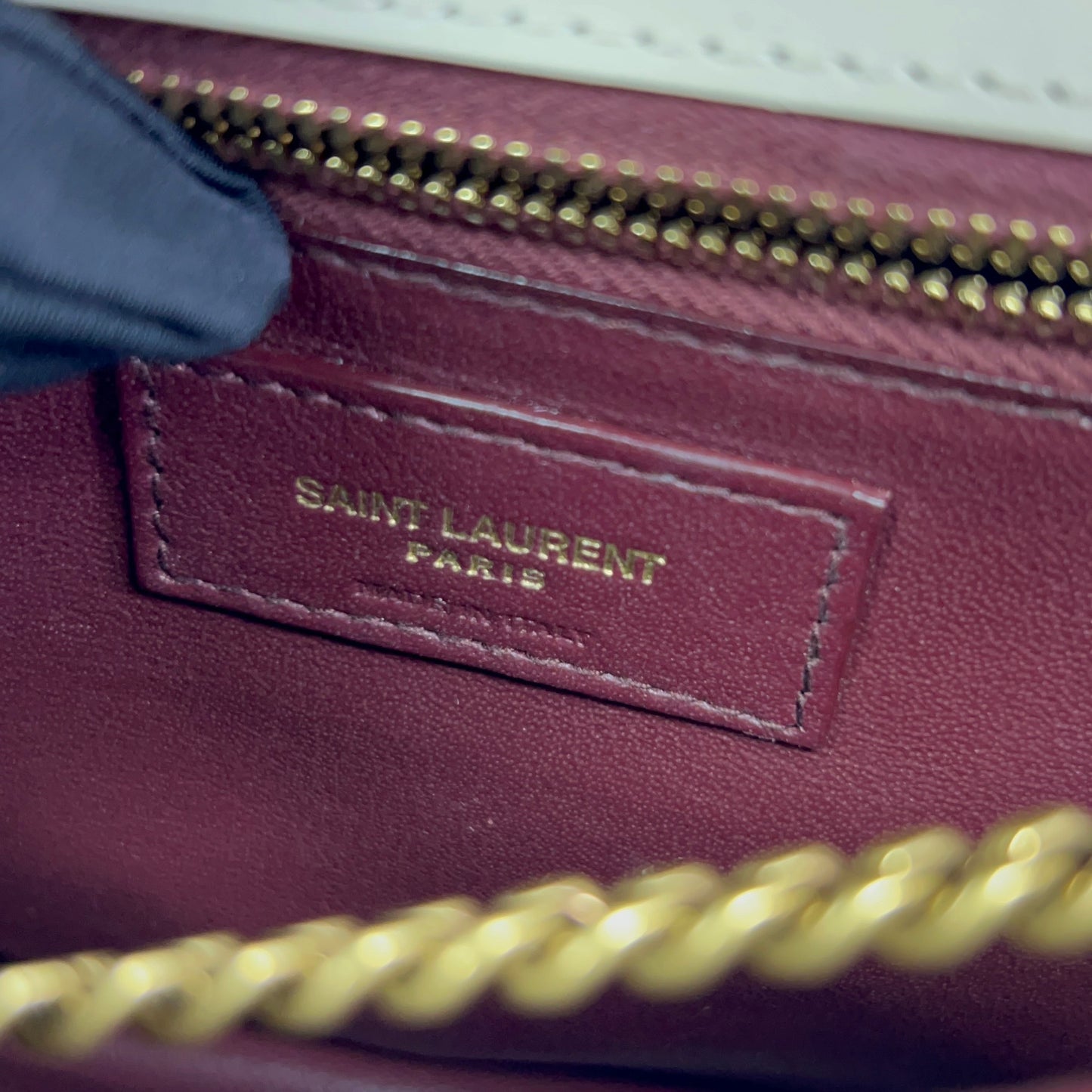 Saint Laurent - Cassandra - Leather - White - (small)