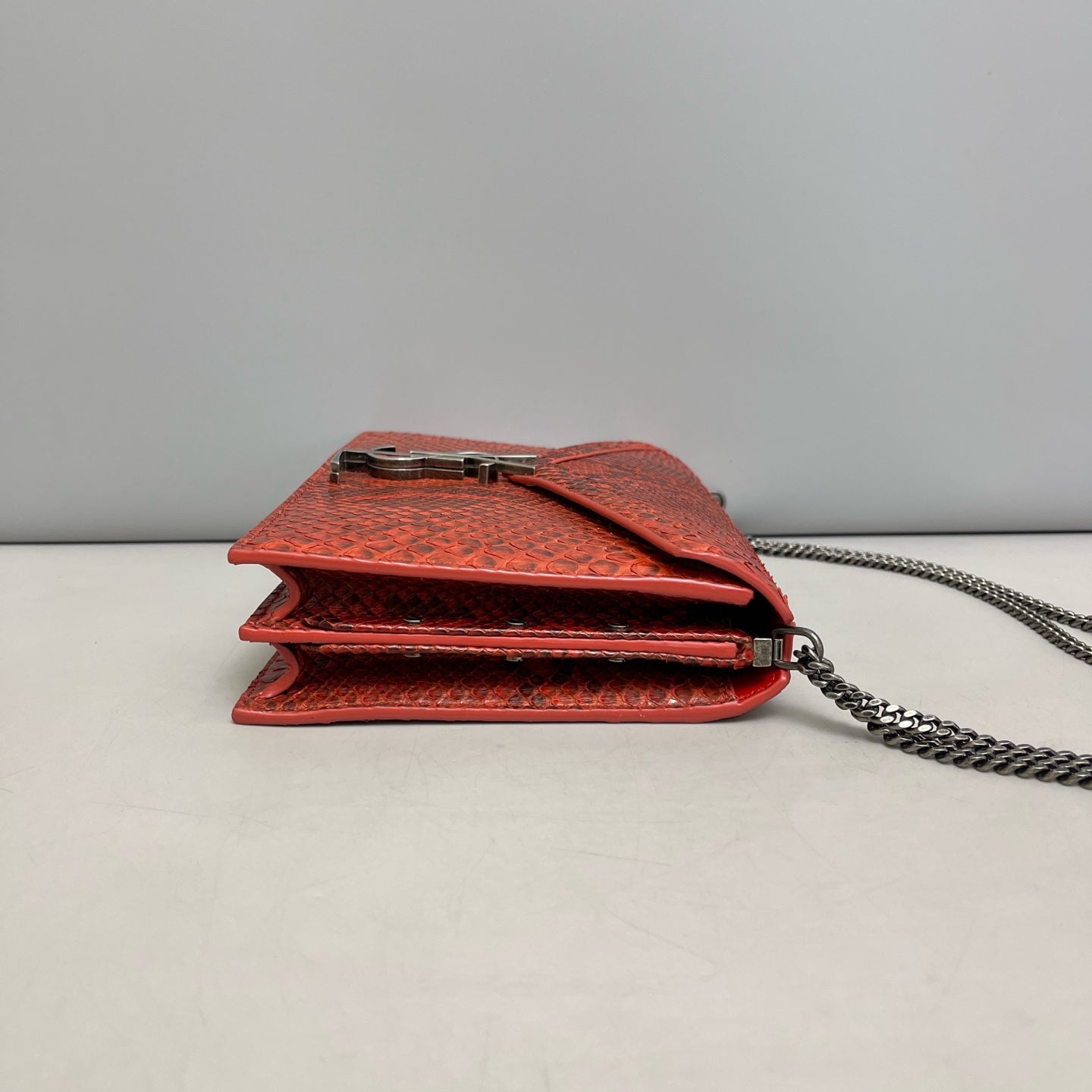 Saint Laurent - Cassandra - Python - Red - (small)