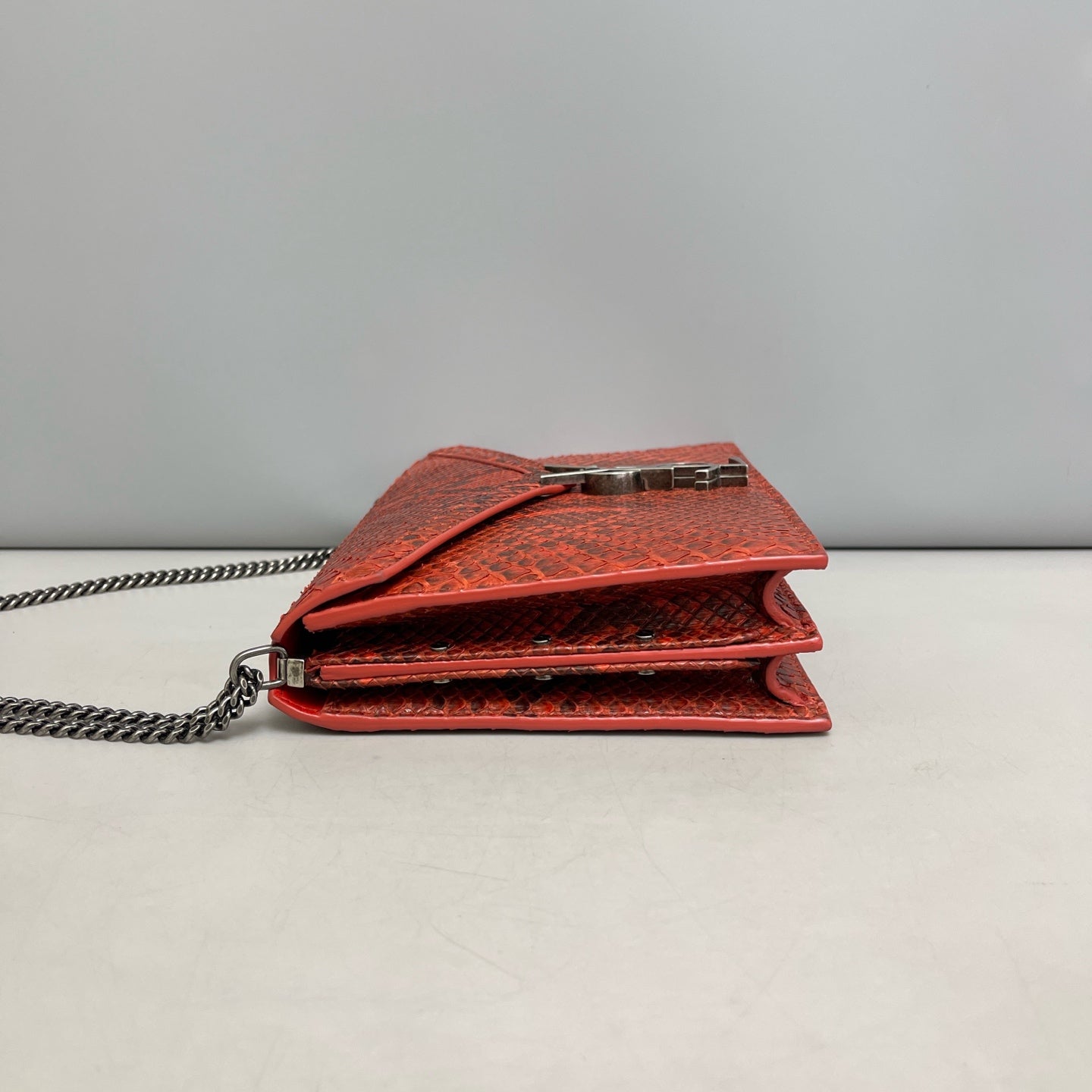 Saint Laurent - Cassandra - Python - Red - (small)