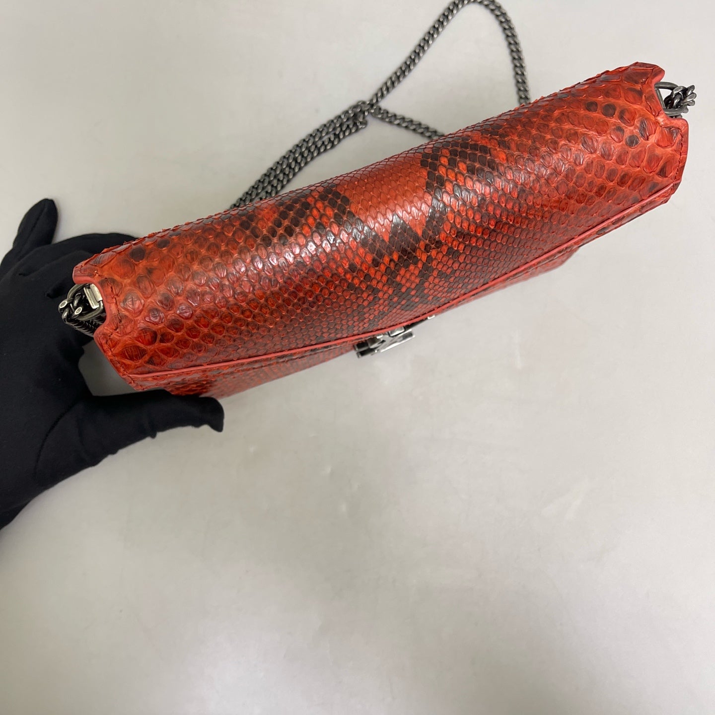 Saint Laurent - Cassandra - Python - Red - (small)
