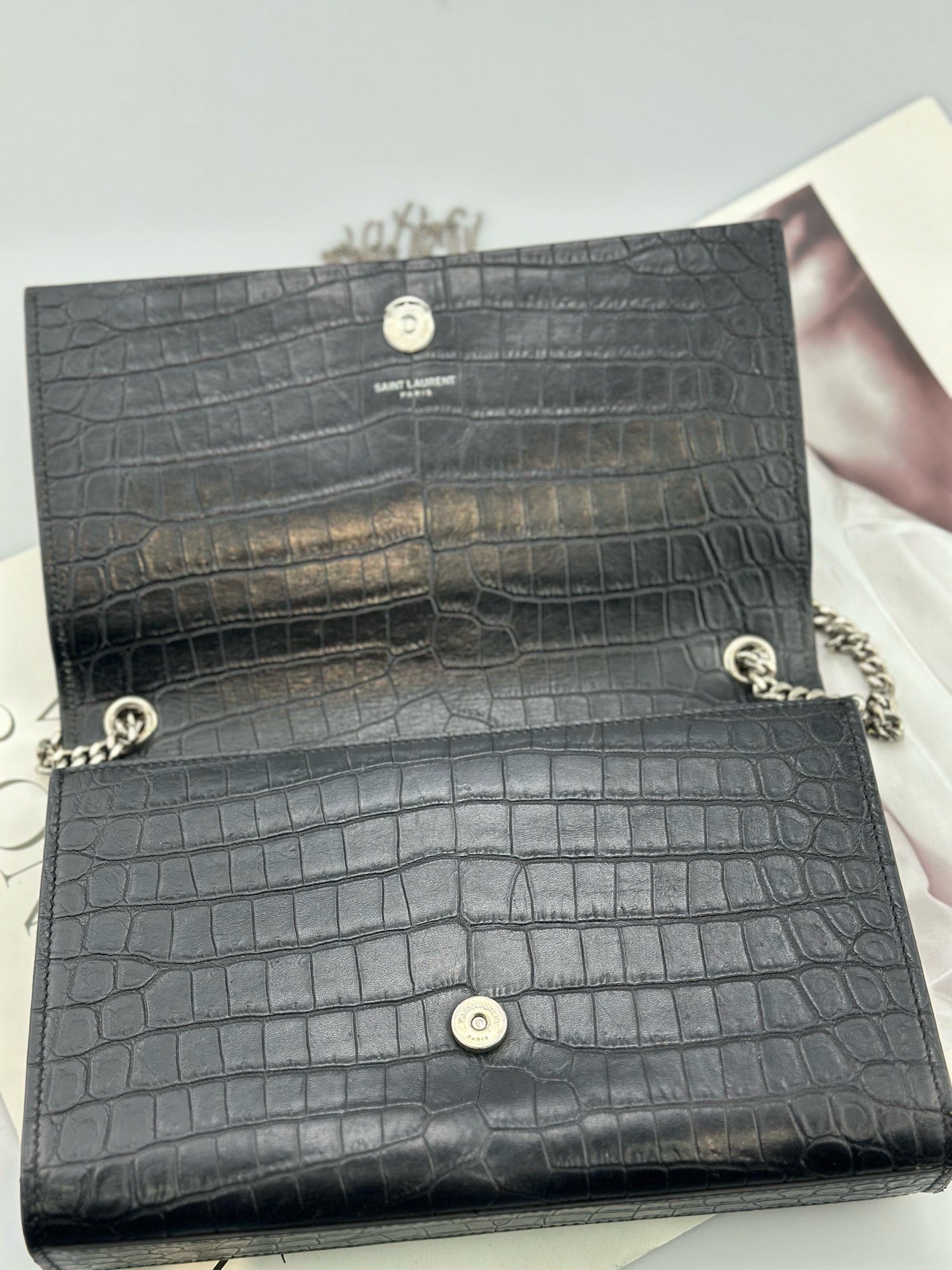 Saint Laurent - Cassandra Tassel Bag - Leather - Black - (small)