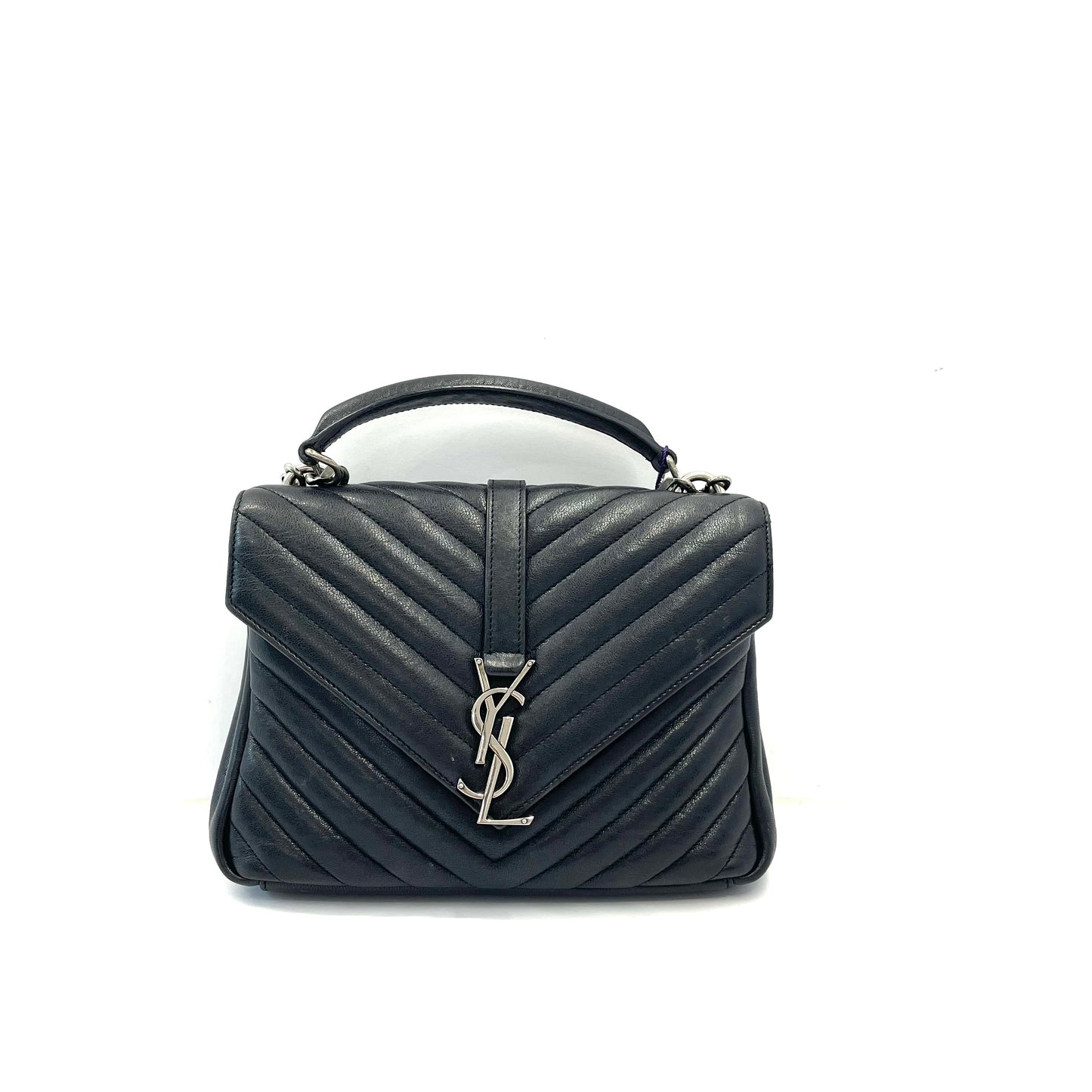 Saint Laurent - College - Leather - Black