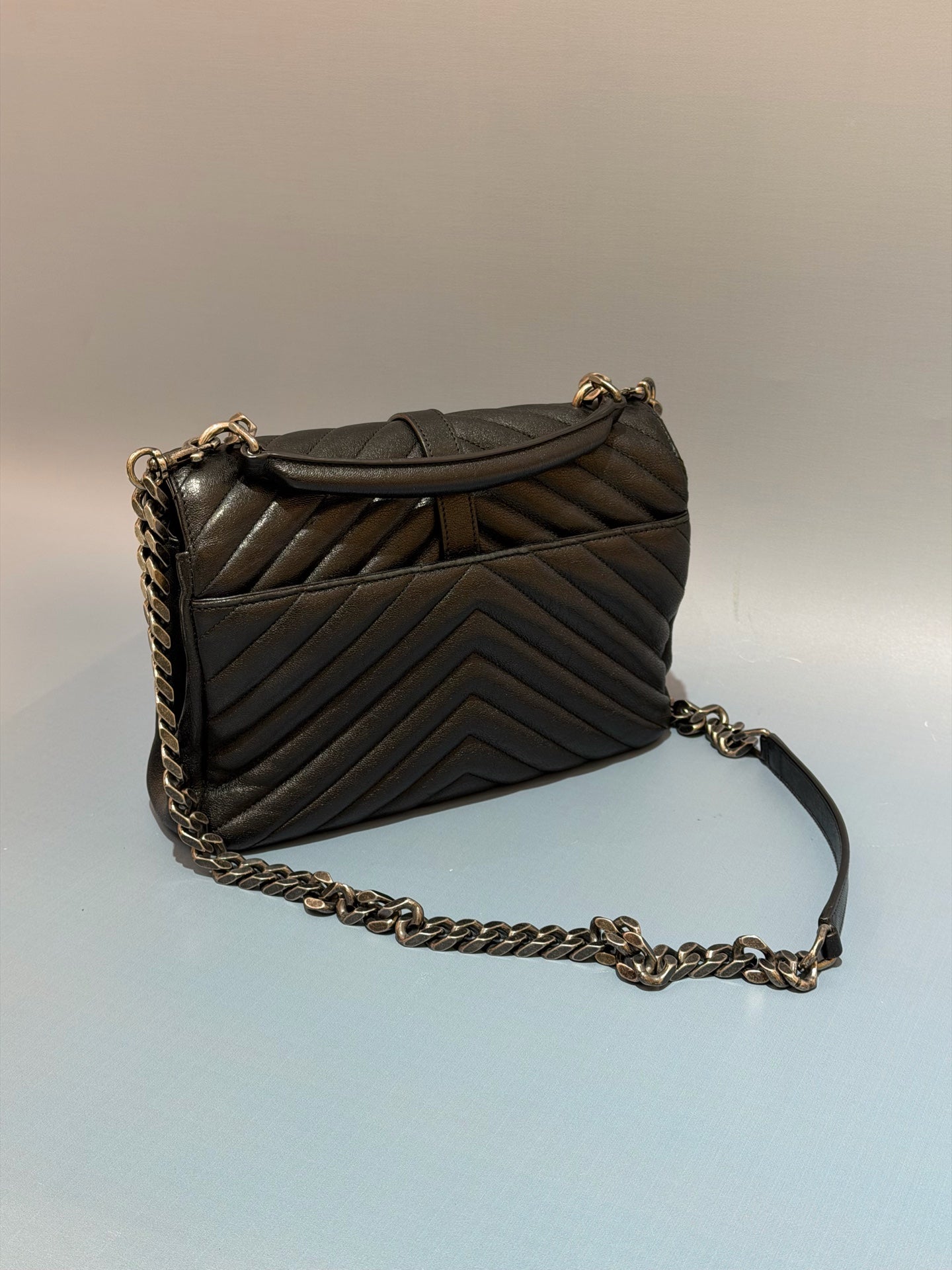 Saint Laurent - College - Grained leather - Black - (medium)