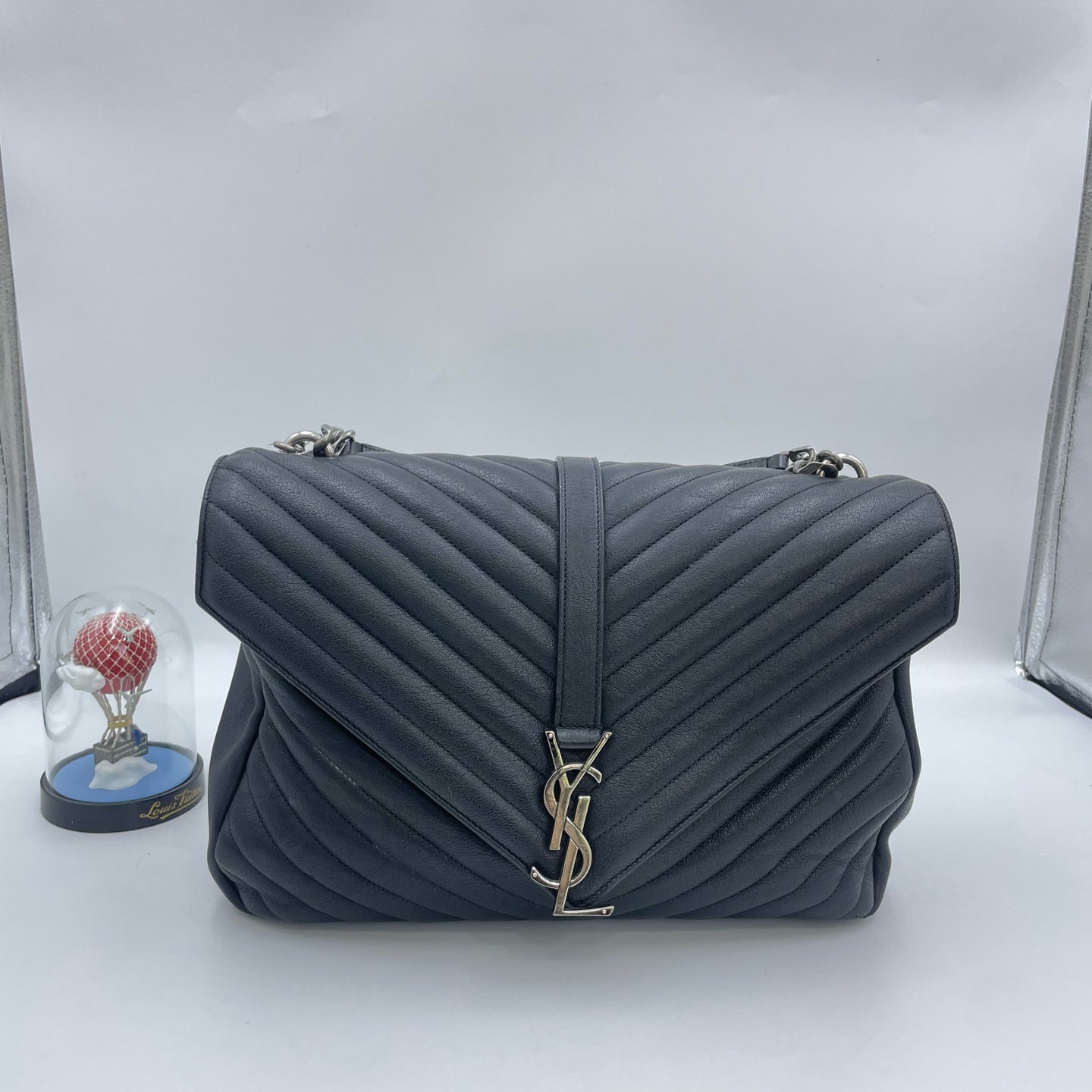 Saint Laurent - College - Leather - Black - (large)