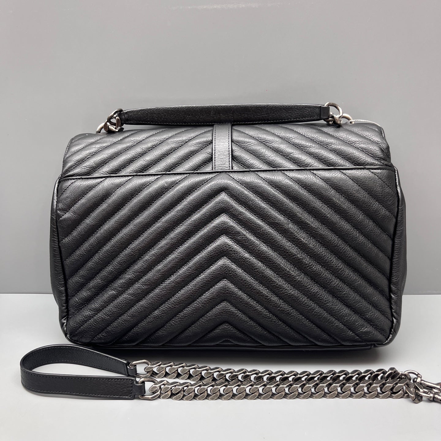 Saint Laurent - College - Leather - Black - (large)