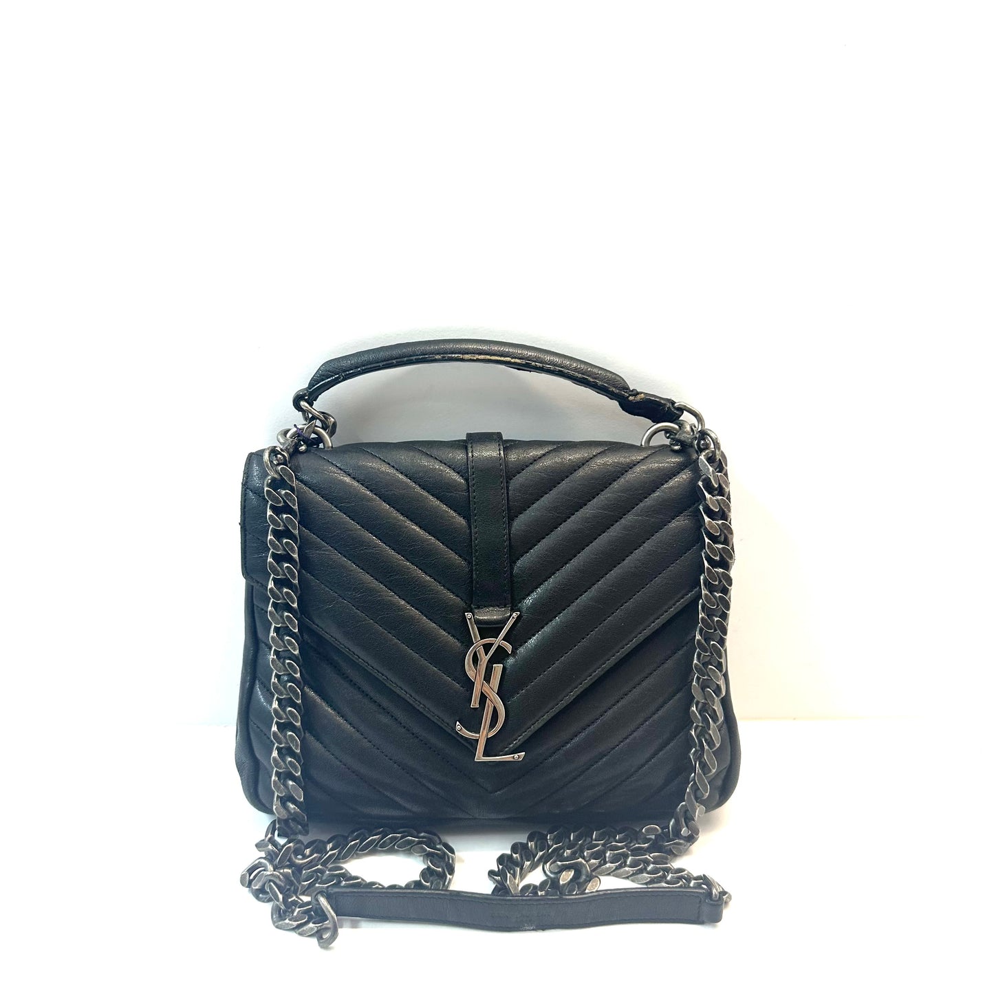 Saint Laurent - College - Leather - Black - (medium)