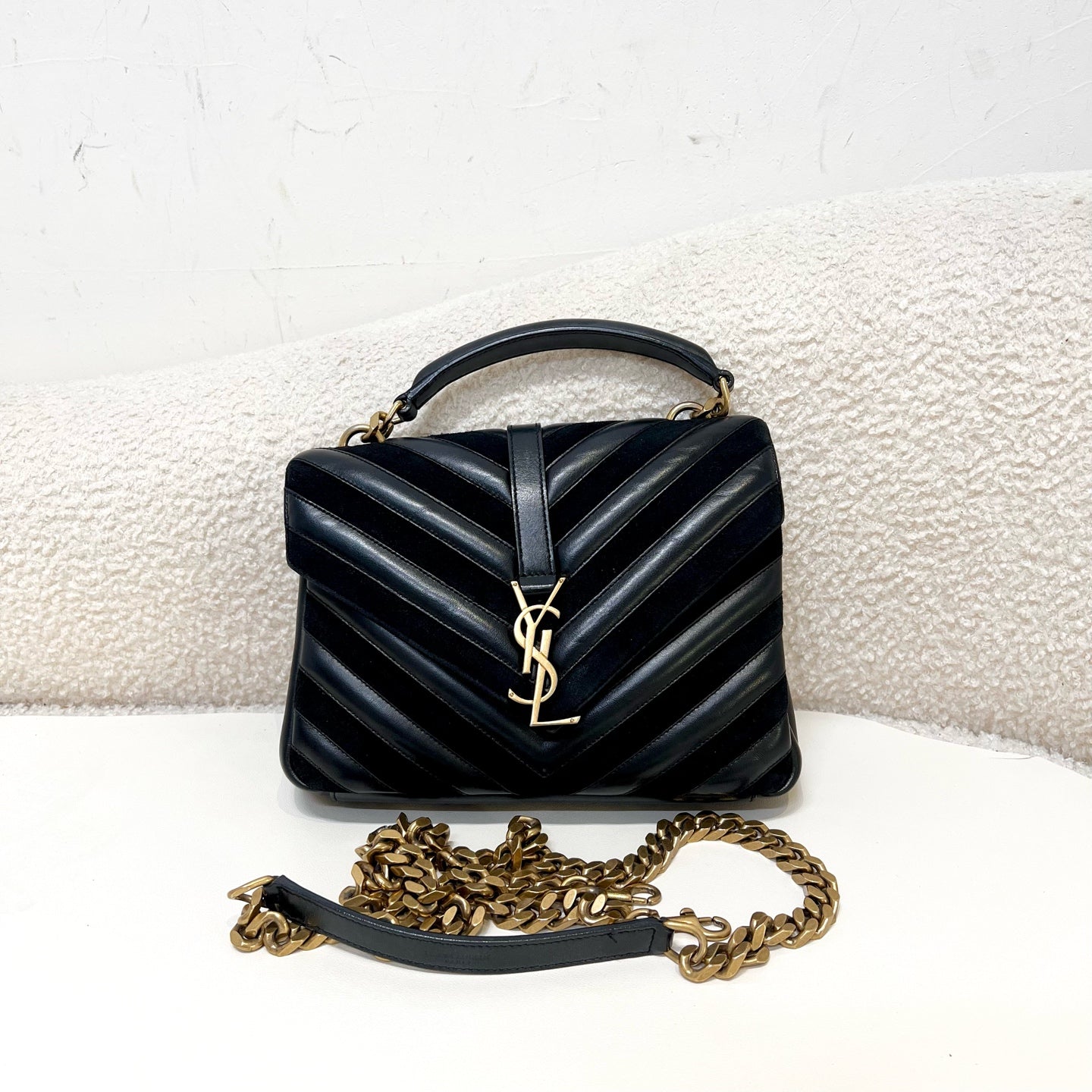 Saint Laurent - College - Leather - Black - (medium)
