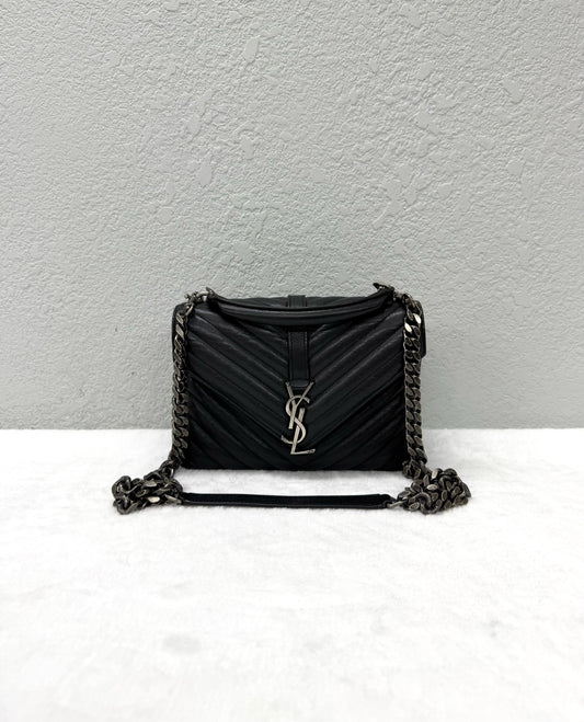 Saint Laurent - College - Leather - Black - (medium)