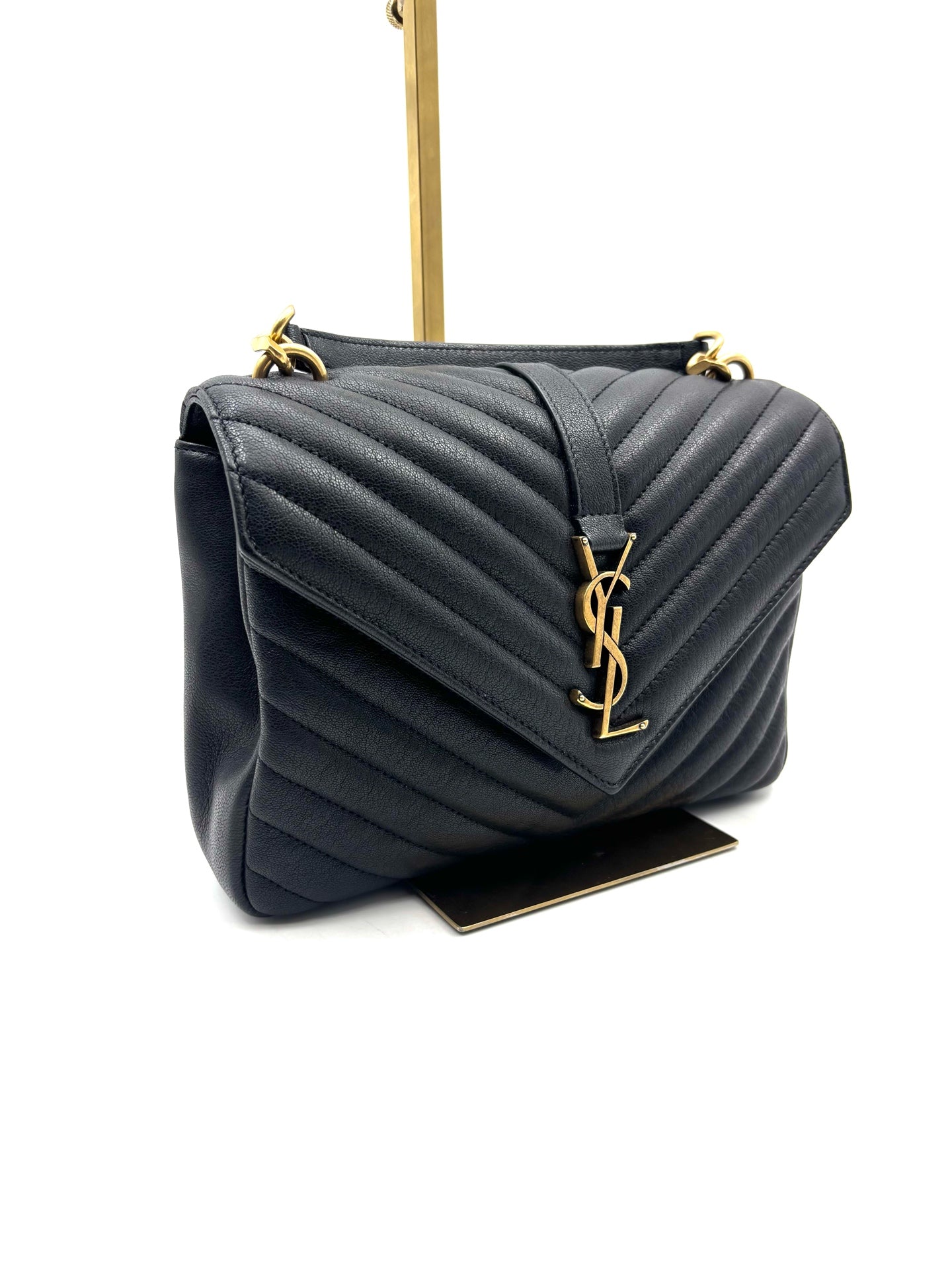 Saint Laurent - College - Leather - Black - (Medium)