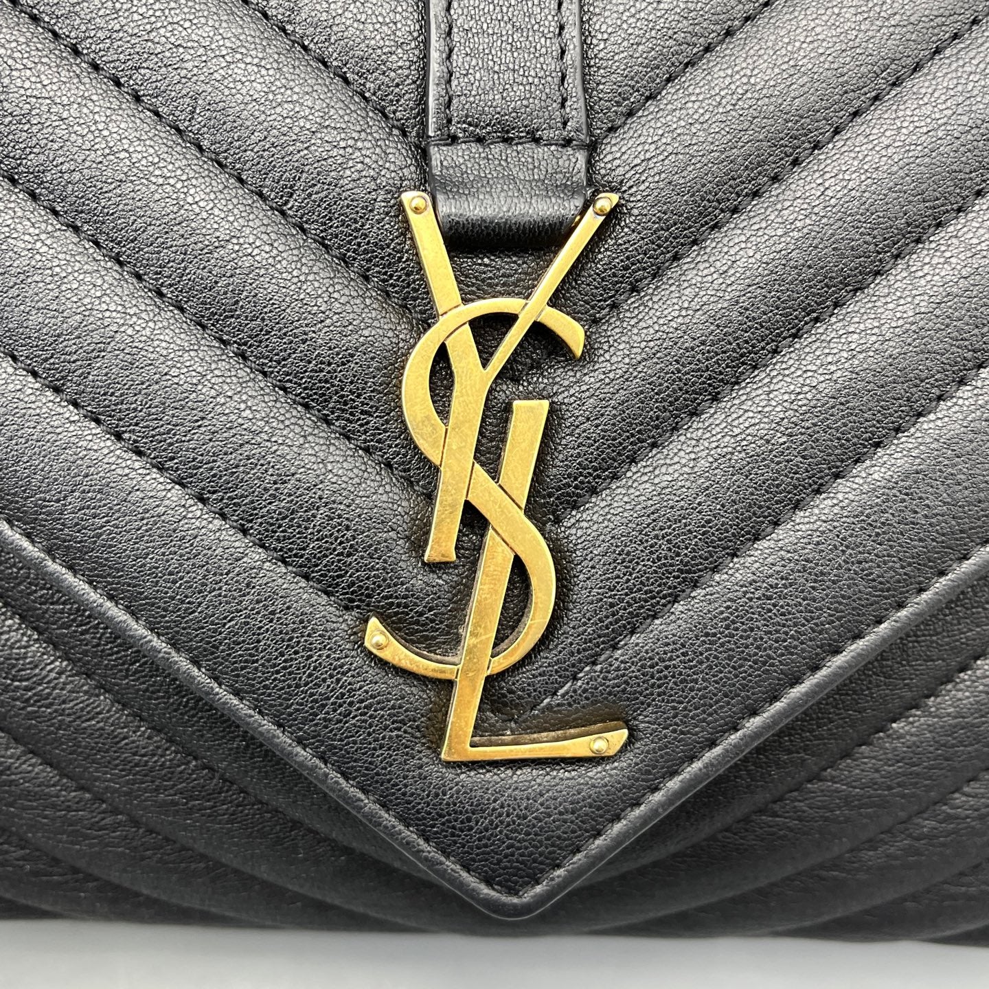 Saint Laurent - College - Leather - Black - (medium)