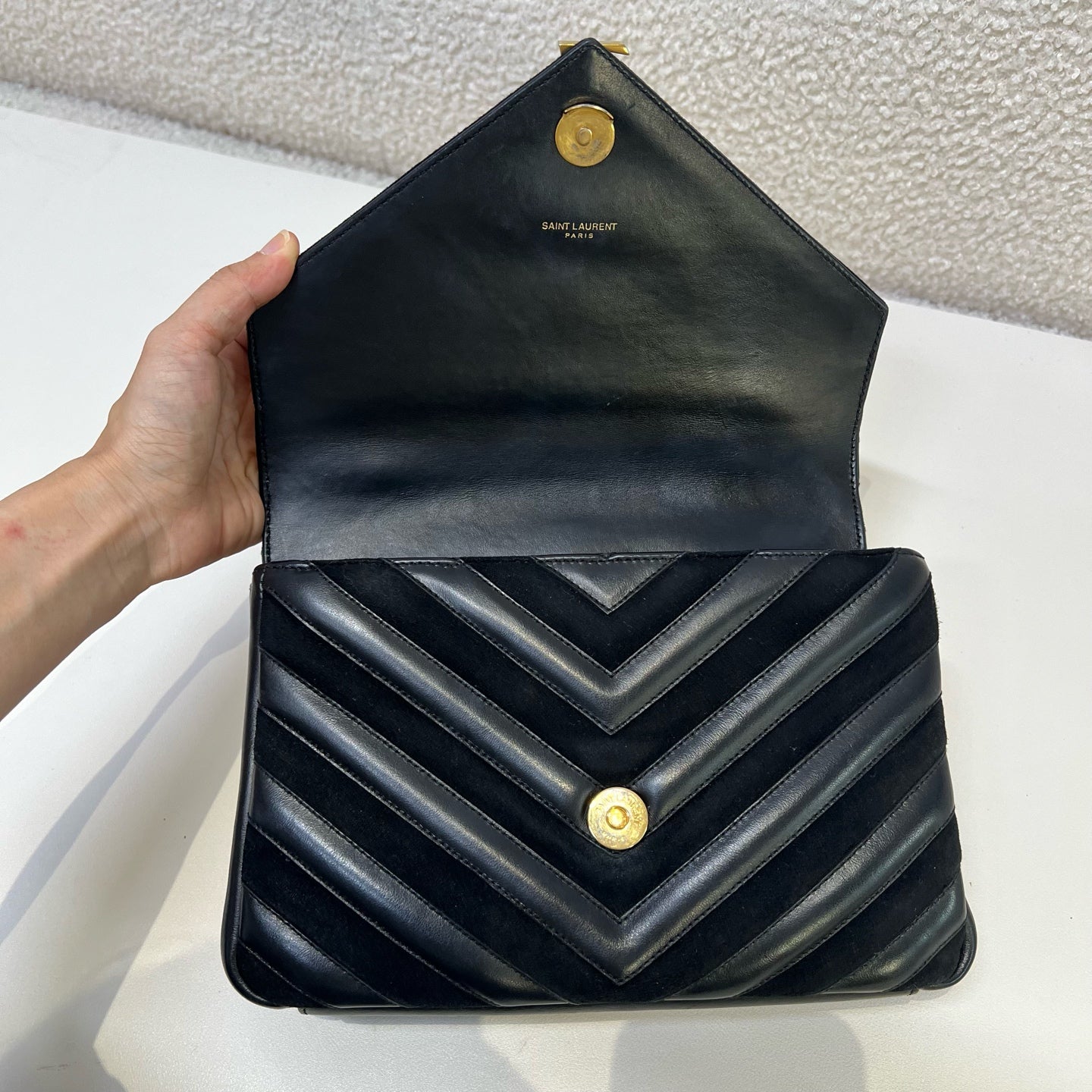 Saint Laurent - College - Leather - Black - (medium)