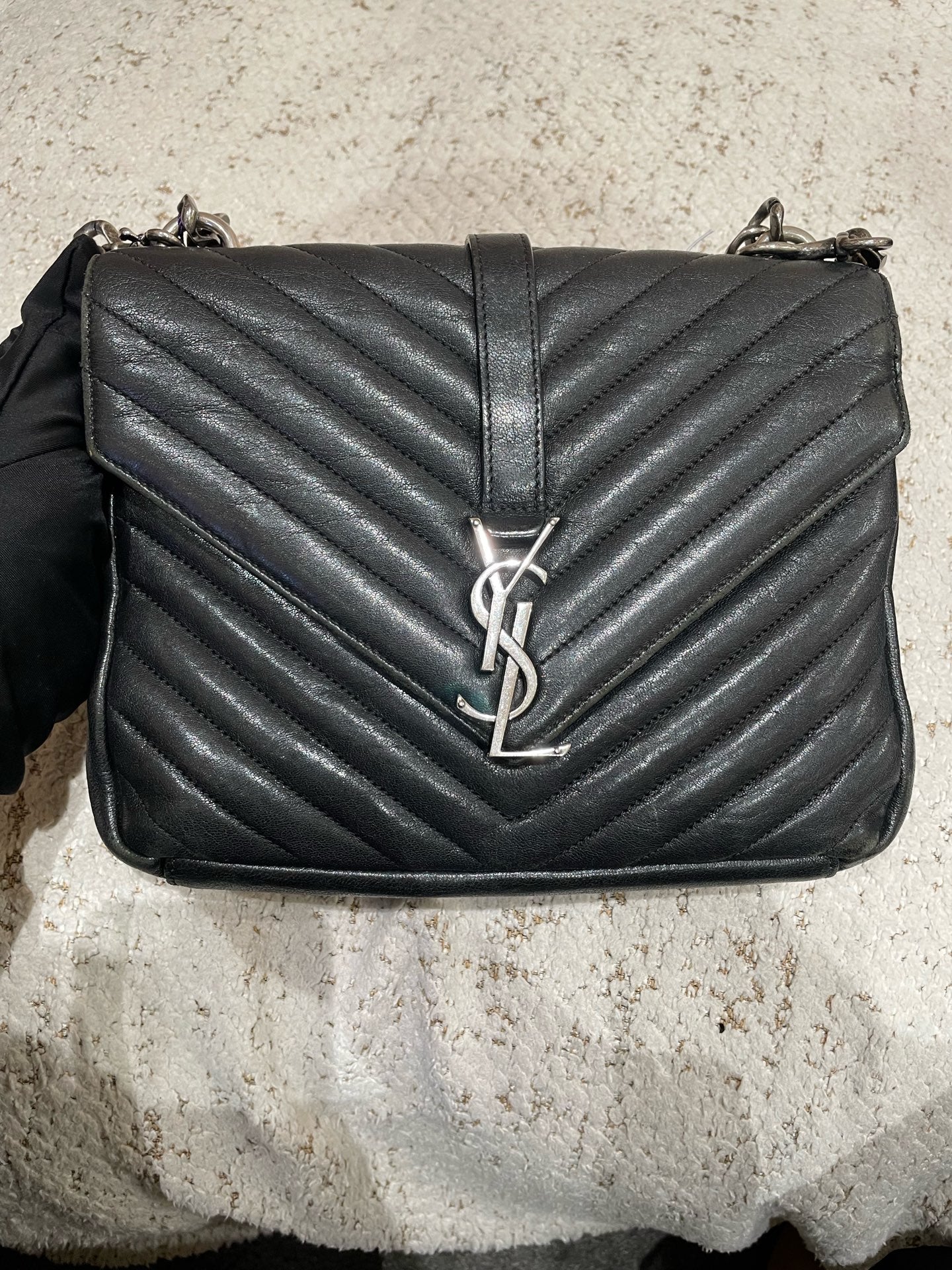 Saint Laurent - College - Leather - Black - (medium)