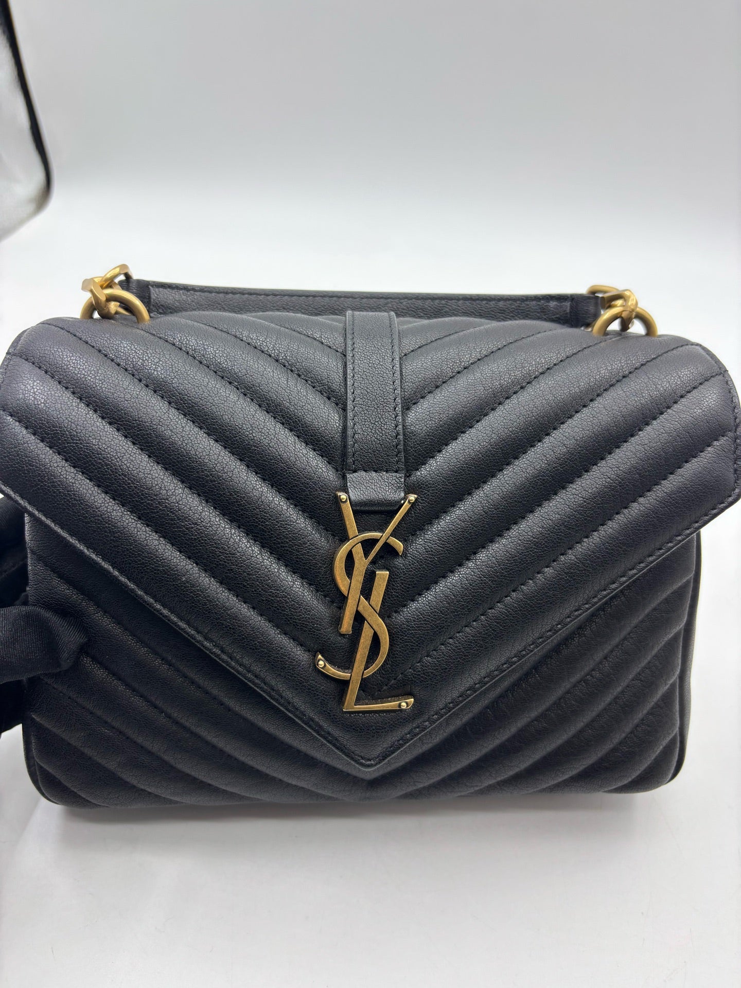Saint Laurent - College - Leather - Black - (Medium)