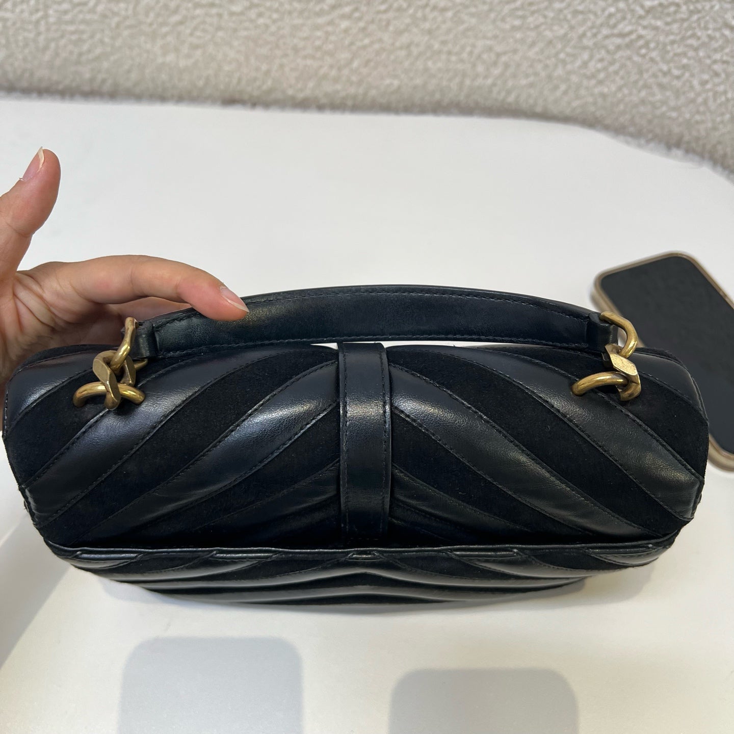 Saint Laurent - College - Leather - Black - (medium)