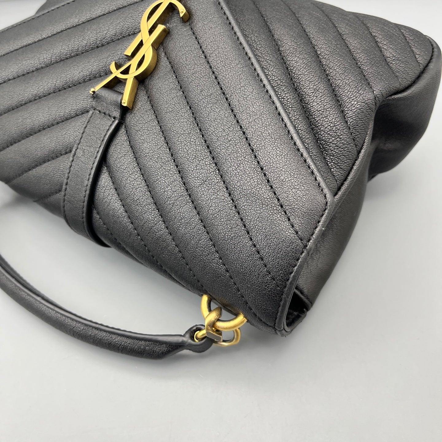 Saint Laurent - College - Leather - Black - (medium)