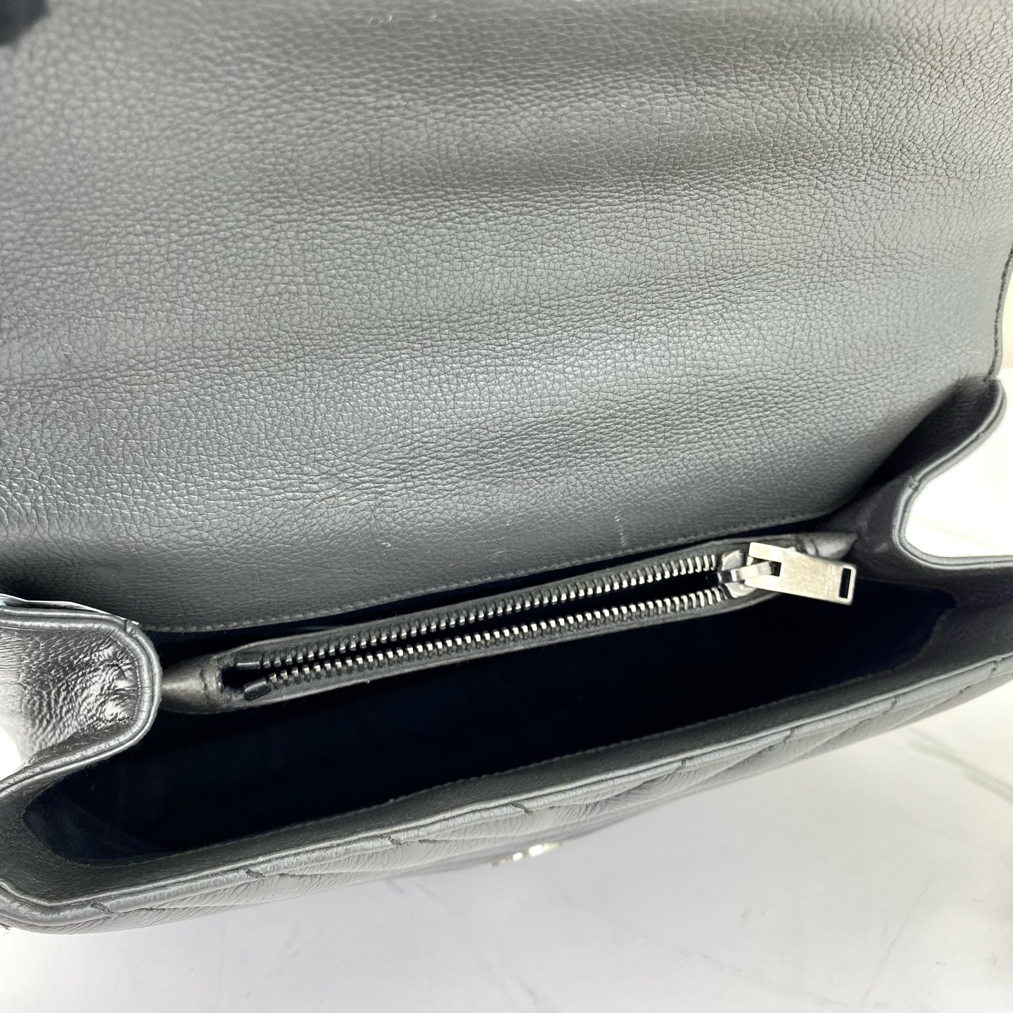 Saint Laurent - College - Leather - Grey - (medium)