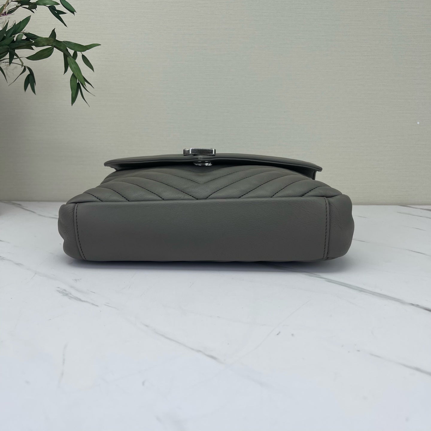 Saint Laurent - College - Leather - Grey - (Small)