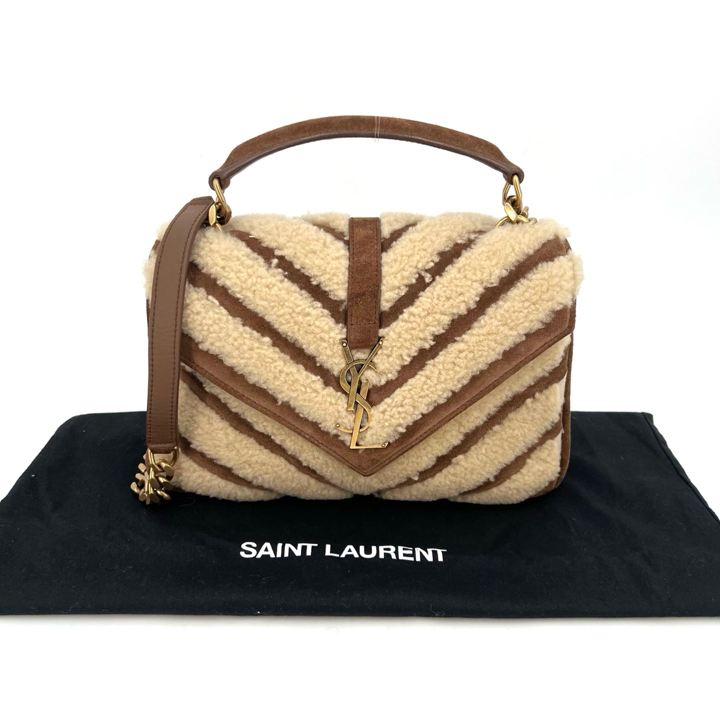 Saint Laurent - College - Suede - Brown - (medium)