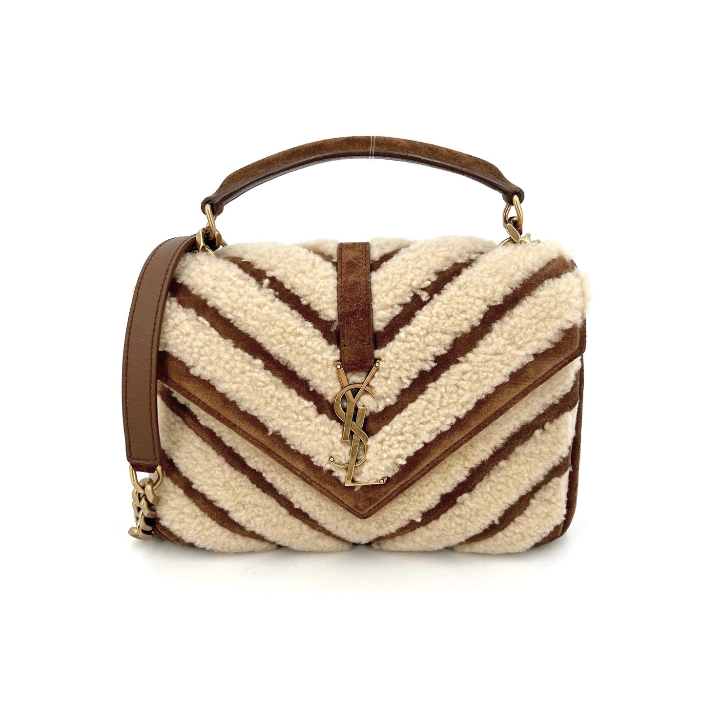 Saint Laurent - College - Suede - Brown - (medium)
