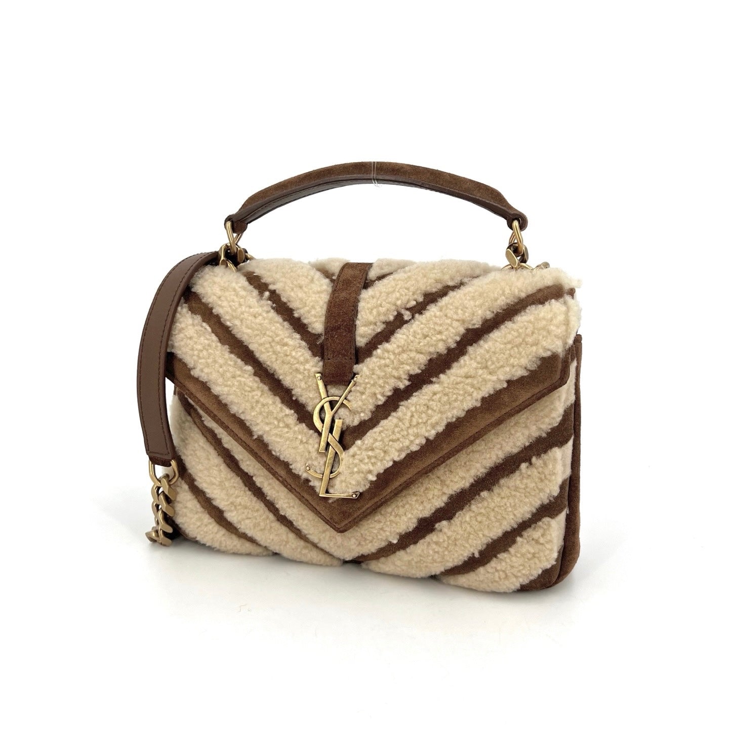 Saint Laurent - College - Suede - Brown - (medium)