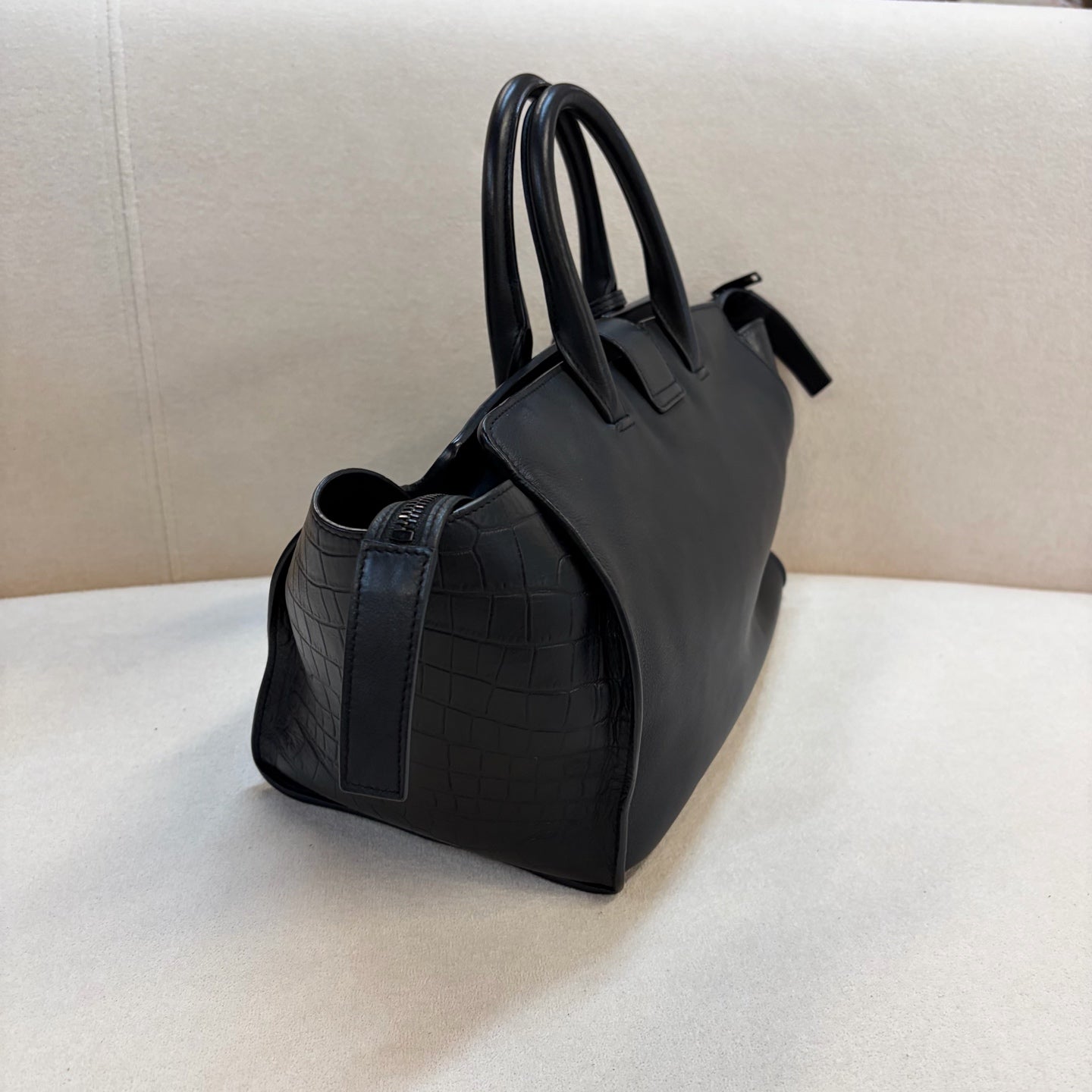 Saint Laurent - Downtown - Leather - Black - (small)