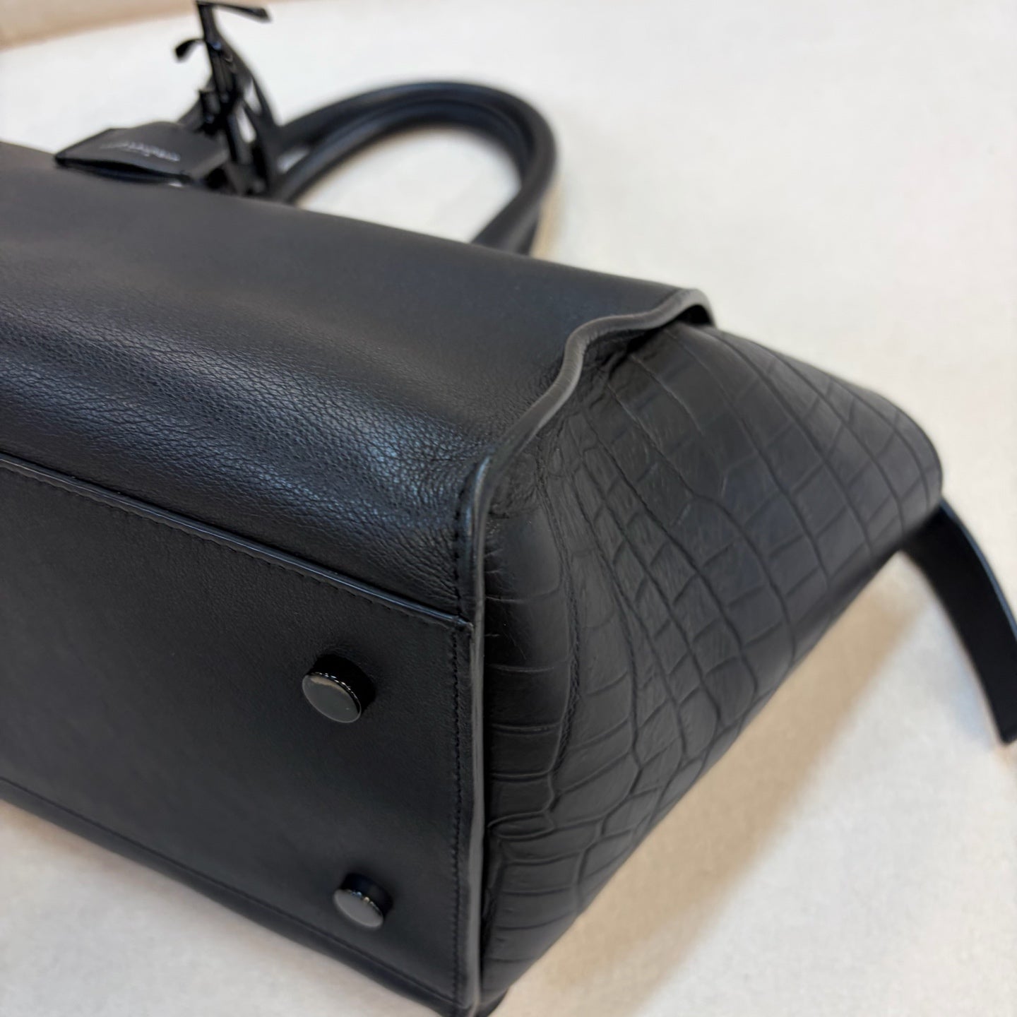 Saint Laurent - Downtown - Leather - Black - (small)