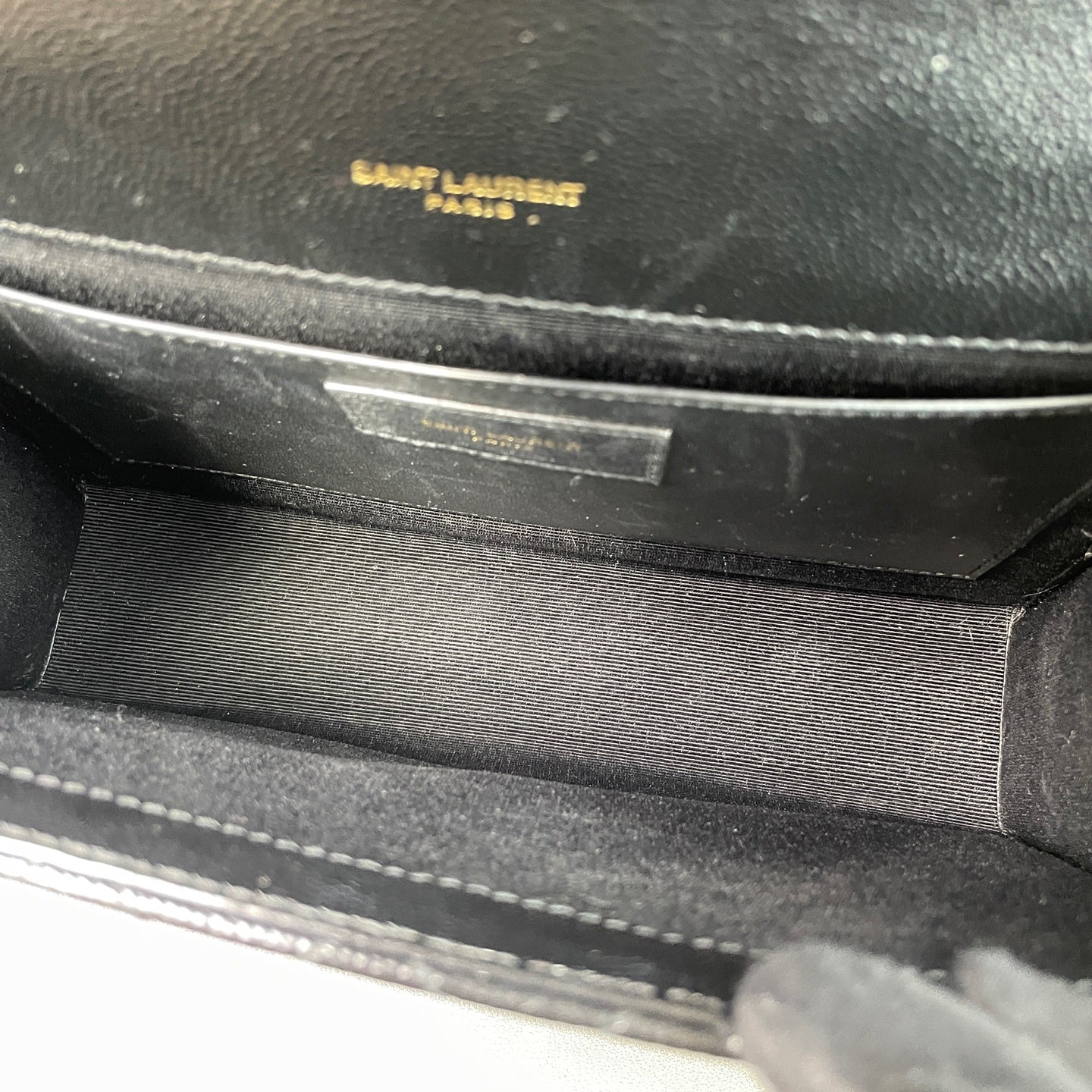 Saint Laurent Envelope Grained leather Black - view 8