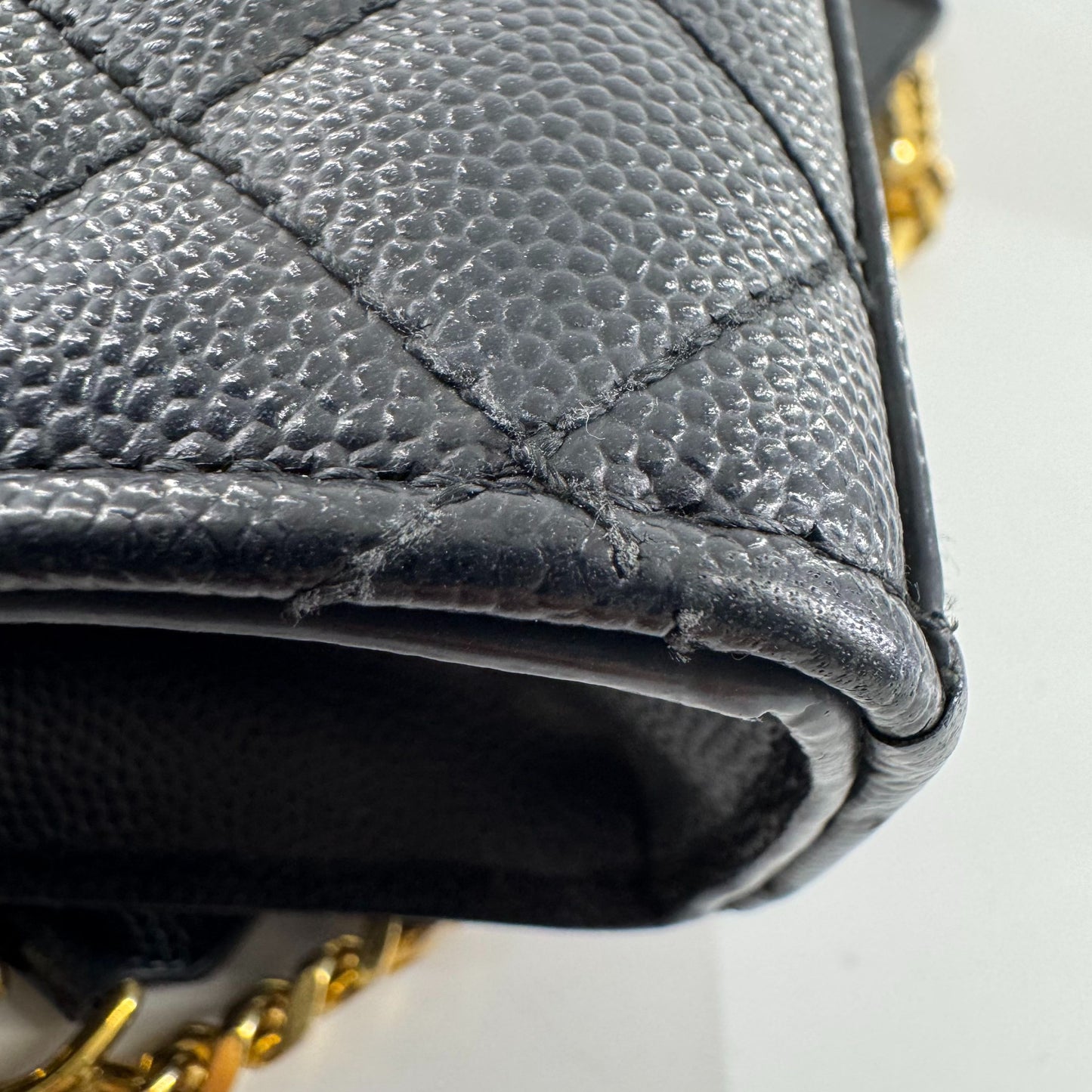 Saint Laurent Envelope Bag Leather Black - view 12