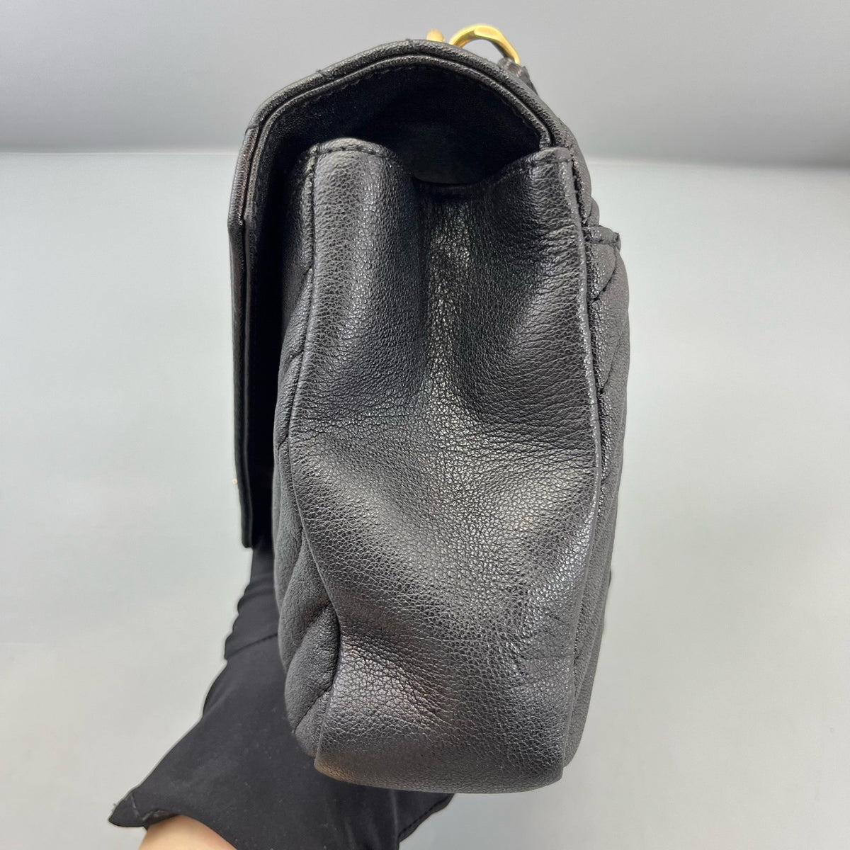 Saint Laurent - Envelope Bag - Leather - Black - (medium)