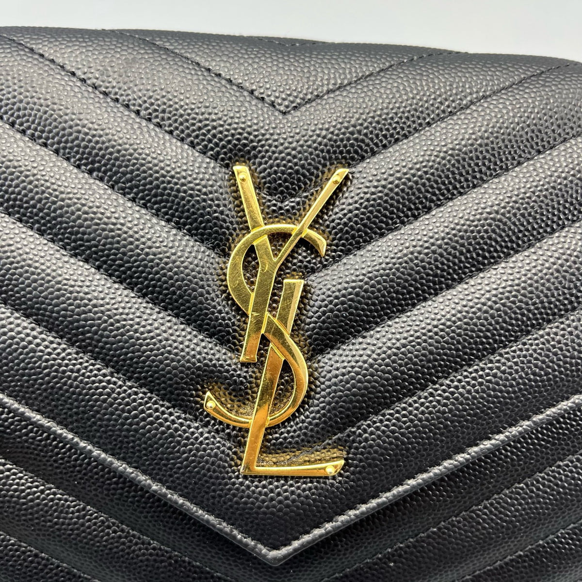 Saint Laurent - Envelope Bag - Leather - Black - (medium)