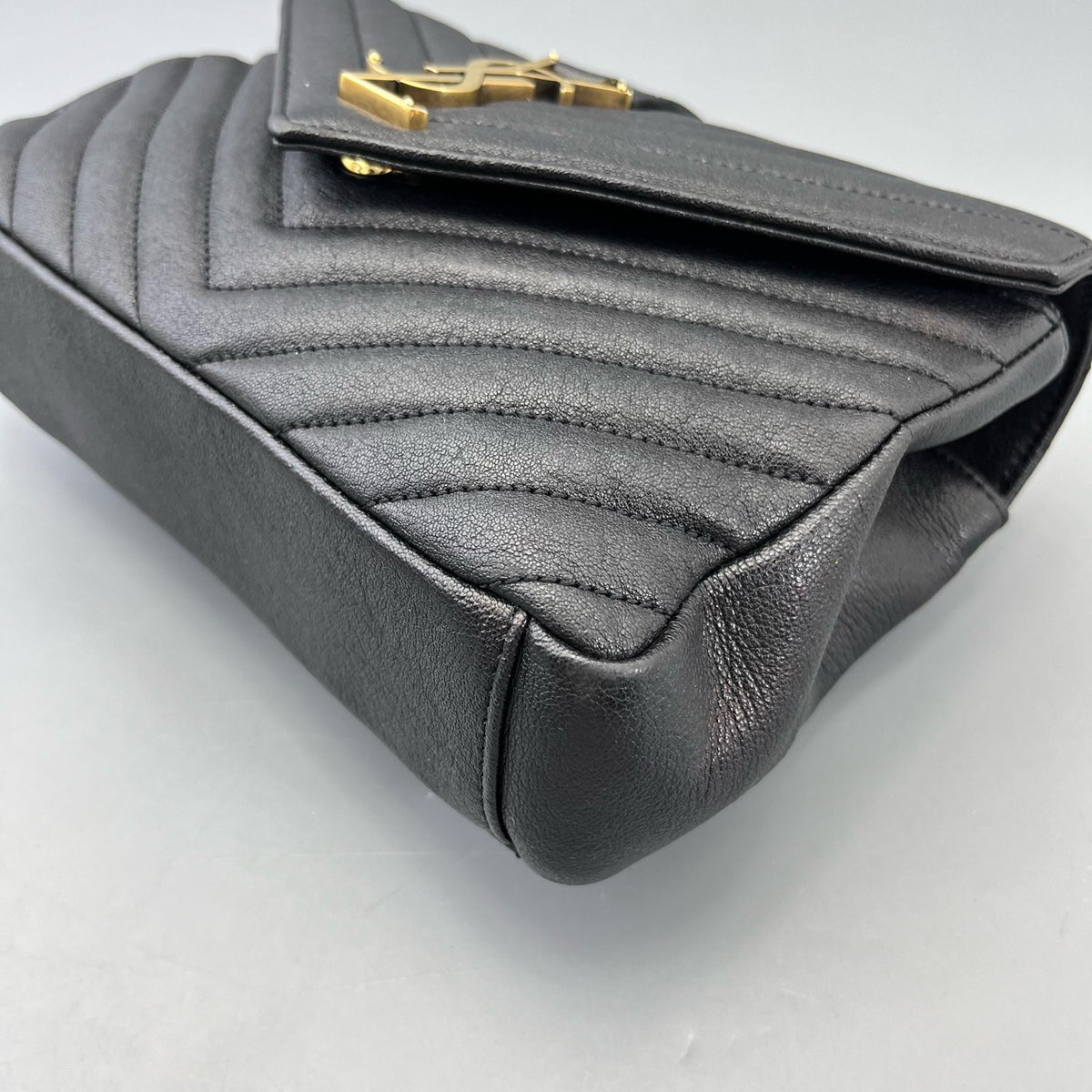 Saint Laurent - Envelope Bag - Leather - Black - (medium)