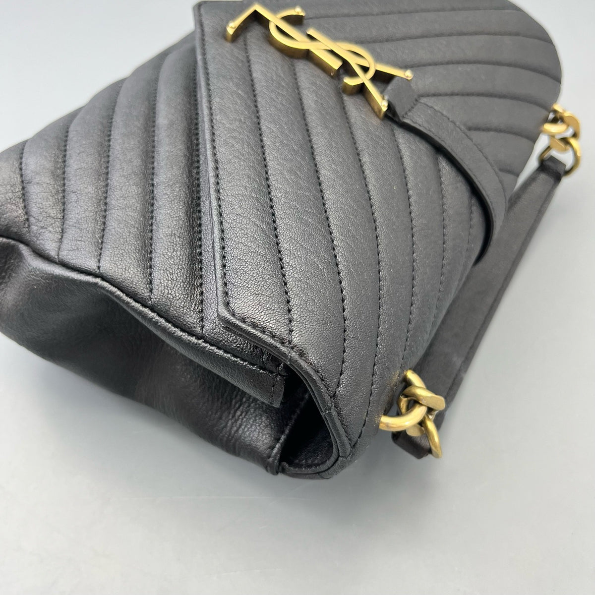 Saint Laurent - Envelope Bag - Leather - Black - (medium)