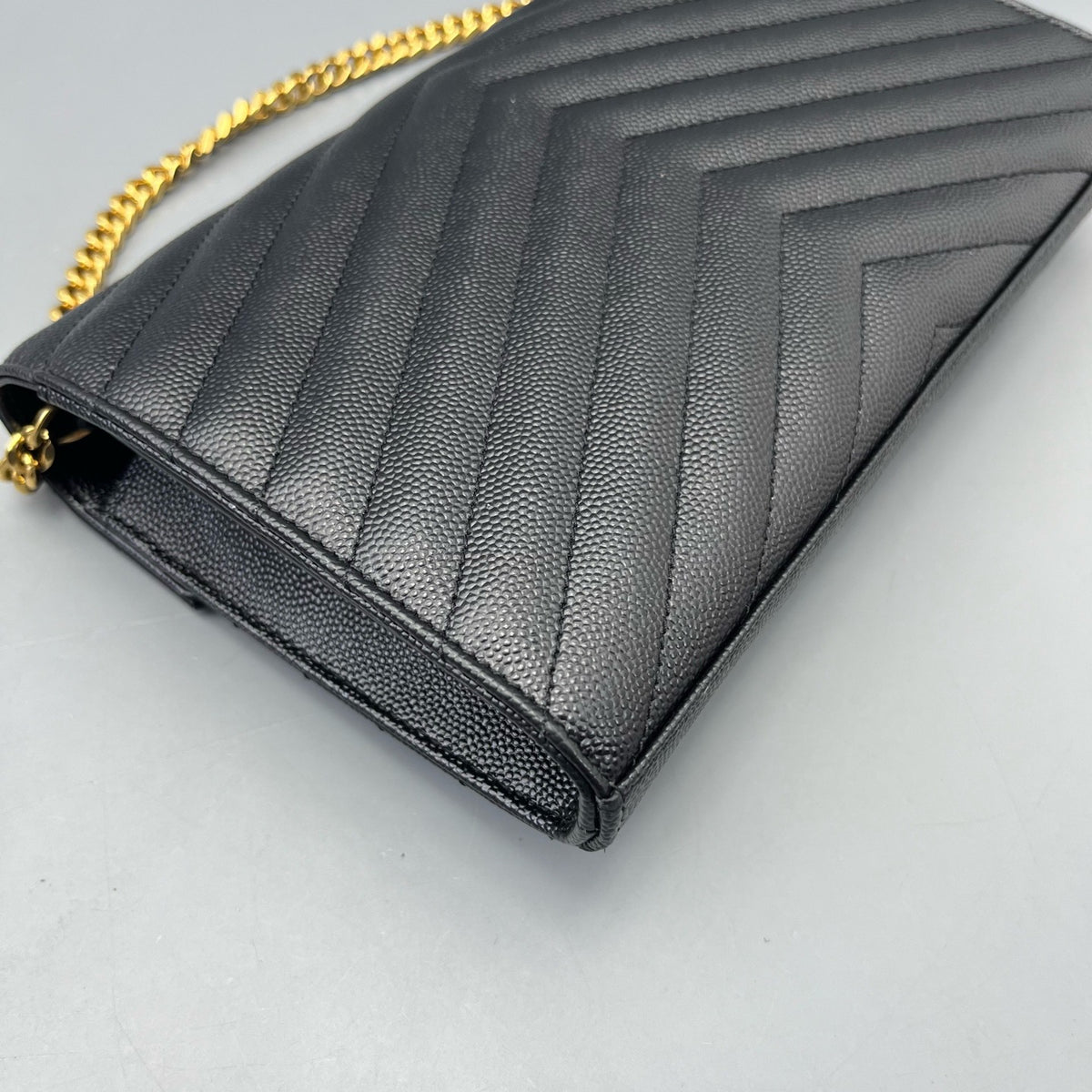 Saint Laurent - Envelope Bag - Leather - Black - (medium)