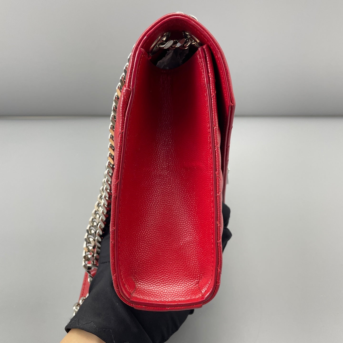 Saint Laurent - Envelope Bag - Leather - Red - (small)