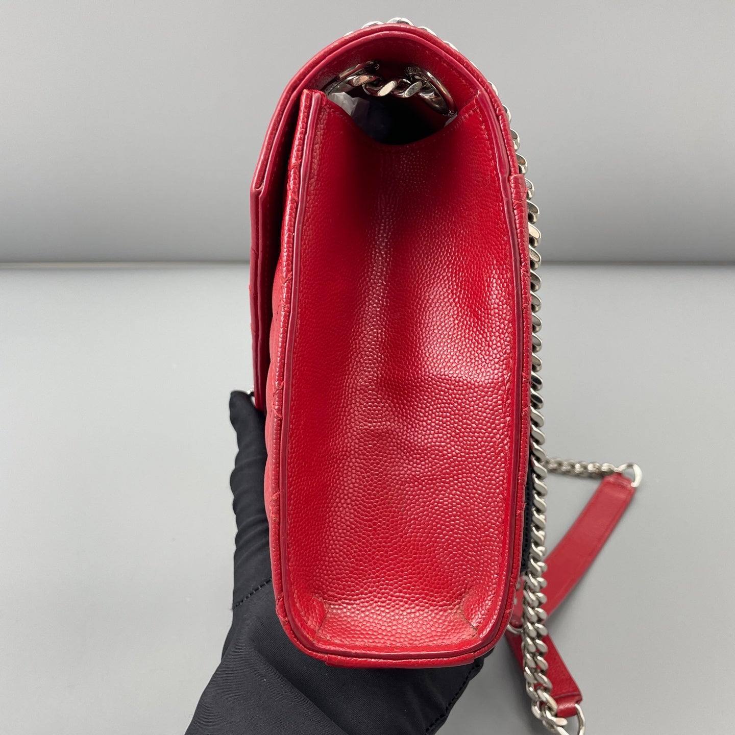 Saint Laurent - Envelope Bag - Leather - Red - (small)