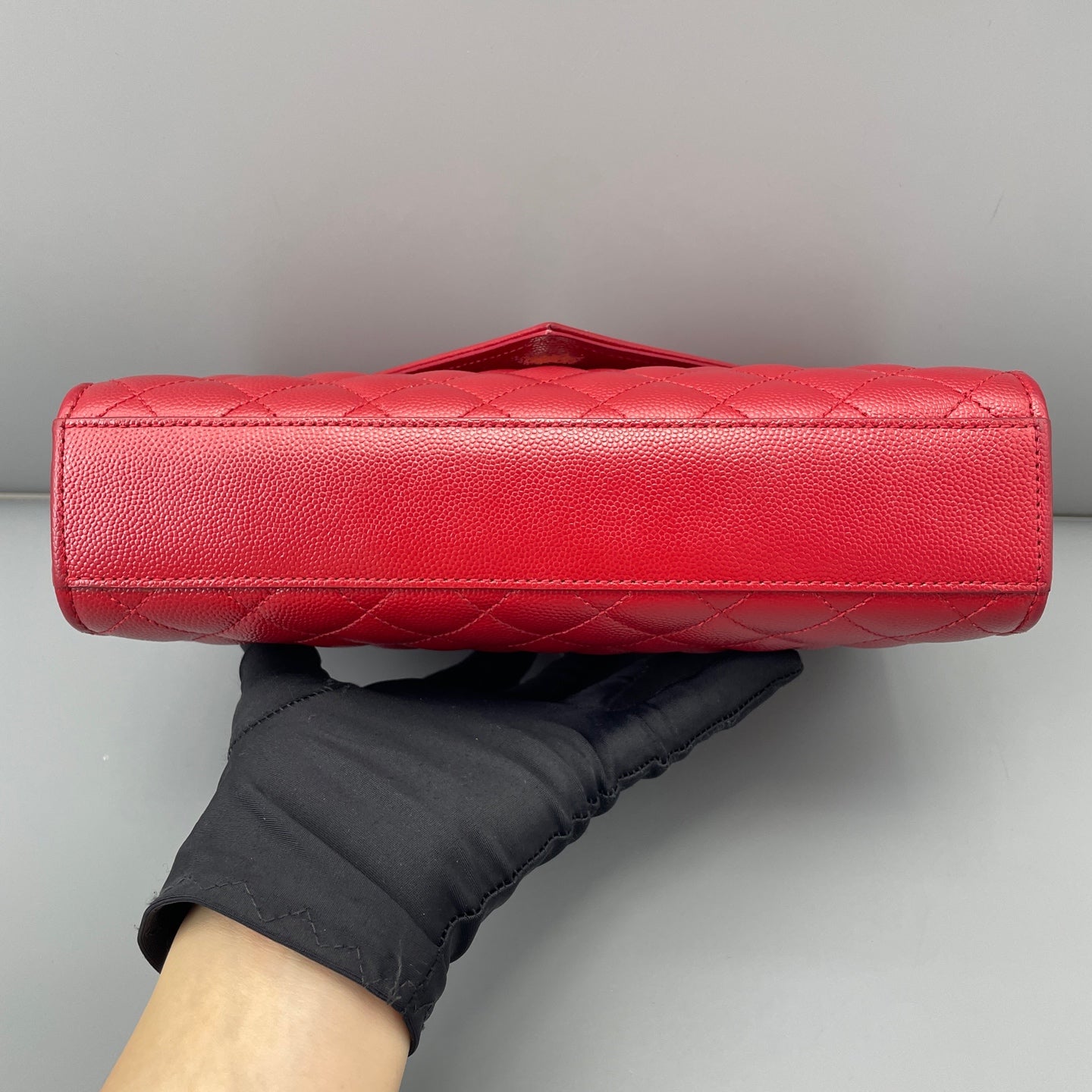 Saint Laurent - Envelope Bag - Leather - Red - (small)