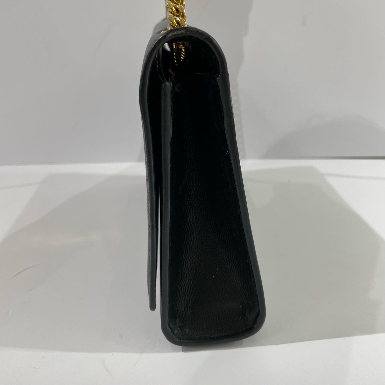 Saint Laurent - Envelope Chain Bag - Grained leather - Black with Gold-Tone Hardware - (Medium)