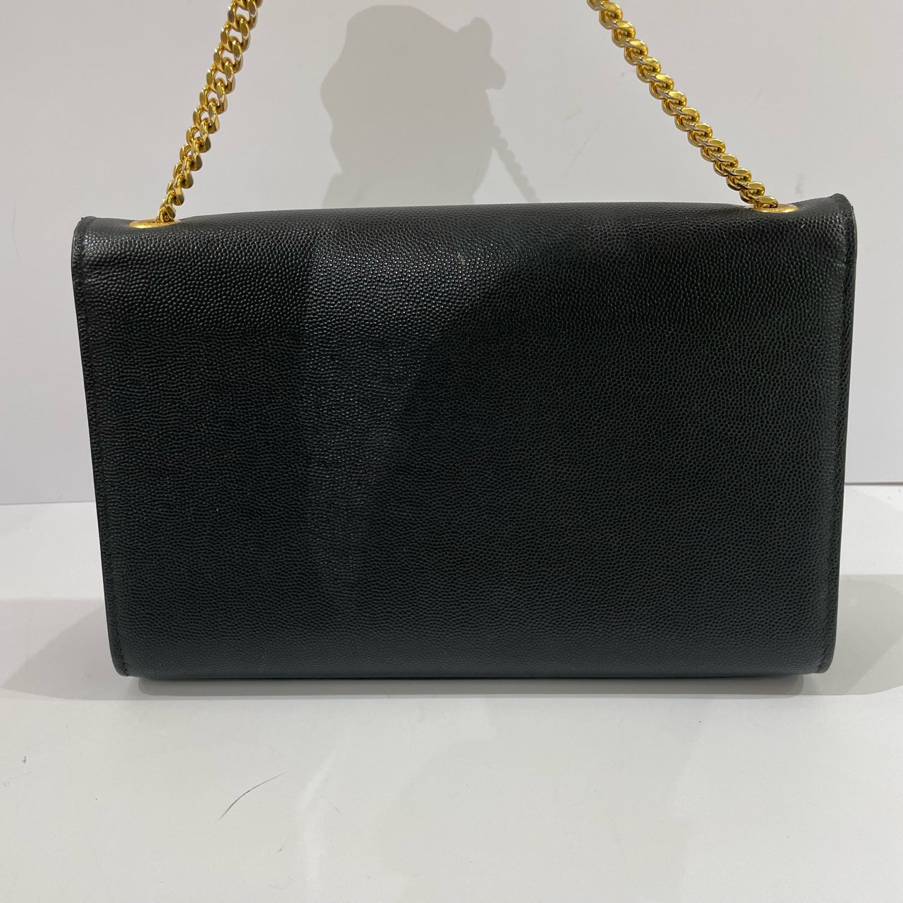 Saint Laurent - Envelope Chain Bag - Grained leather - Black with Gold-Tone Hardware - (Medium)