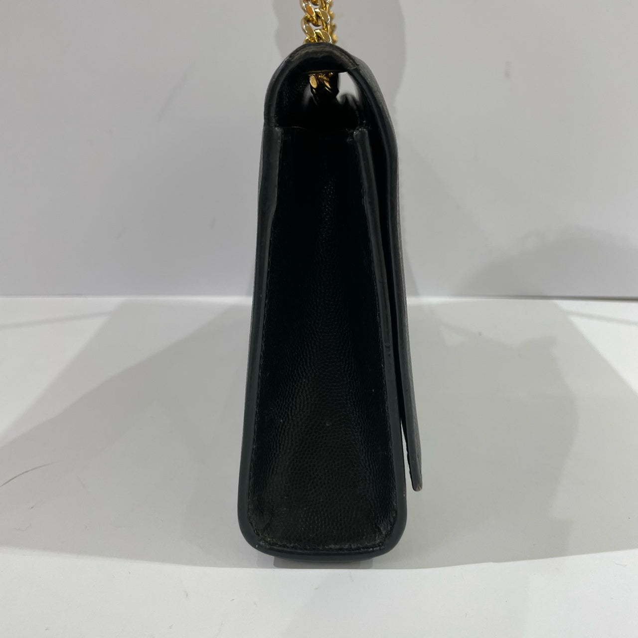 Saint Laurent - Envelope Chain Bag - Grained leather - Black with Gold-Tone Hardware - (Medium)