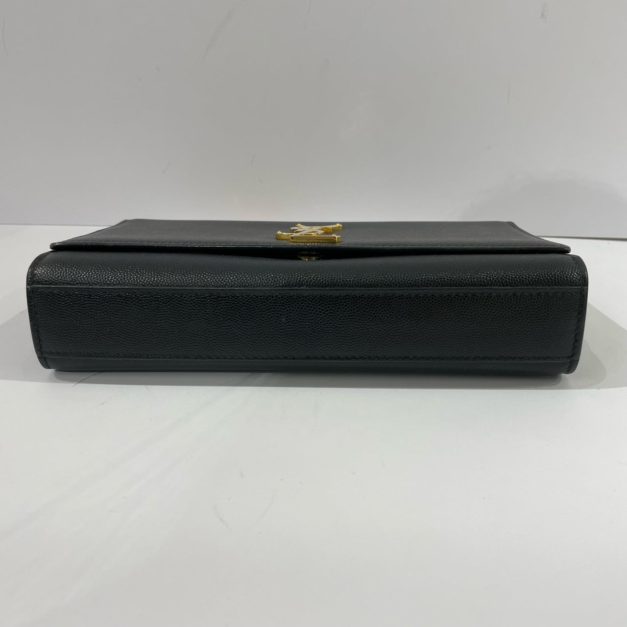 Saint Laurent - Envelope Chain Bag - Grained leather - Black with Gold-Tone Hardware - (Medium)