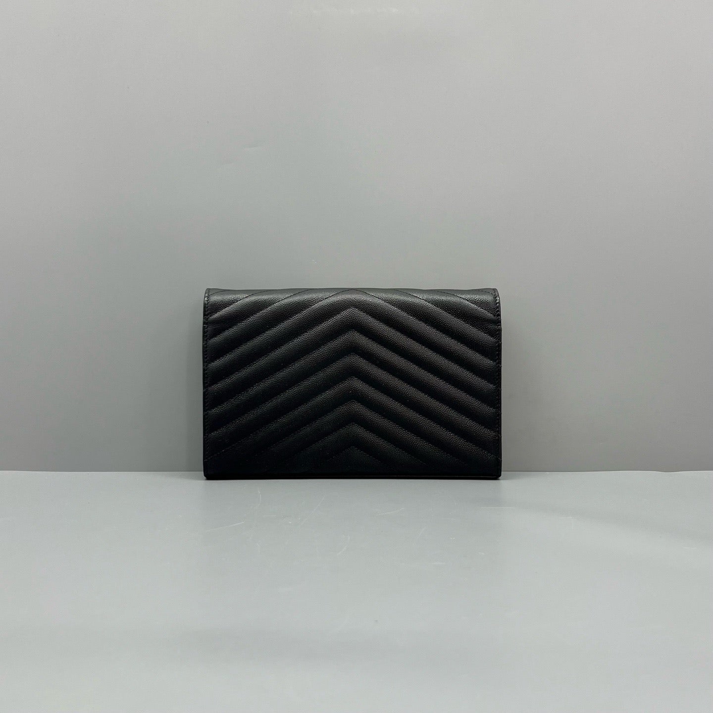 Saint Laurent - Envelope Chain Wallet - Leather - Black - (Medium)