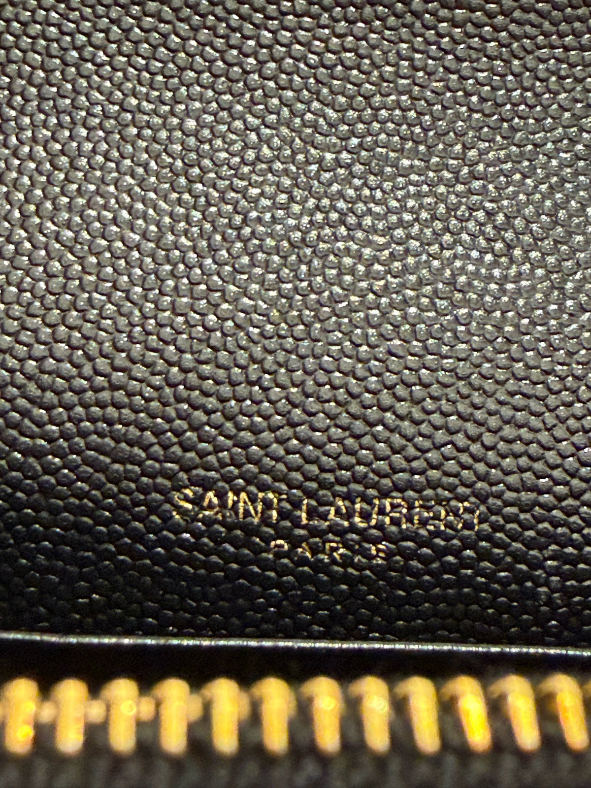 Saint Laurent - Envelope Chain Wallet - Leather - Black - (mini)
