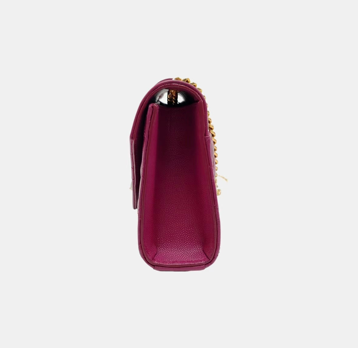 Saint Laurent - Envelope - Grained cowhide leather - Purple - (Small)