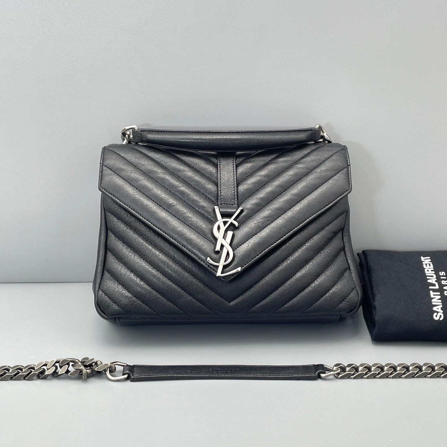 Saint Laurent - Envelope - Leather - Black - (Medium)