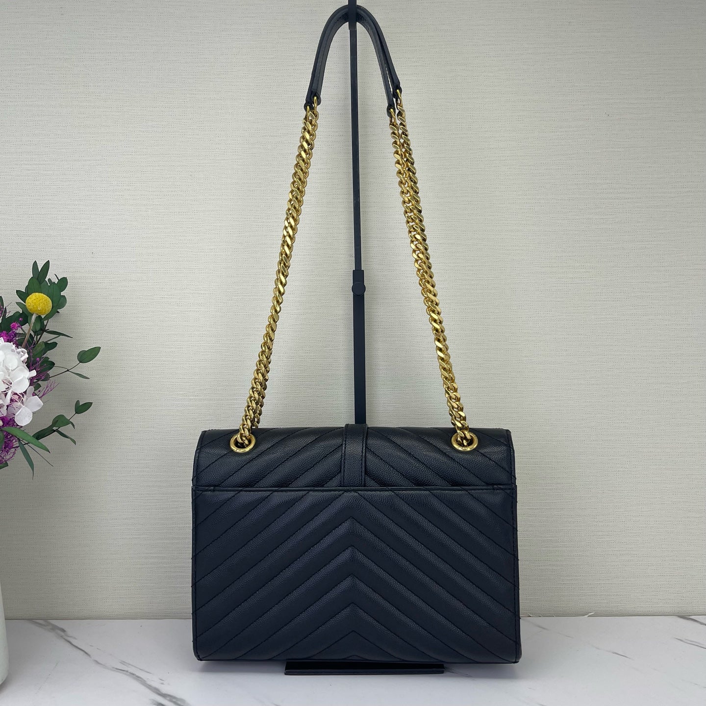 Saint Laurent - Envelope - Leather - Black - (medium)